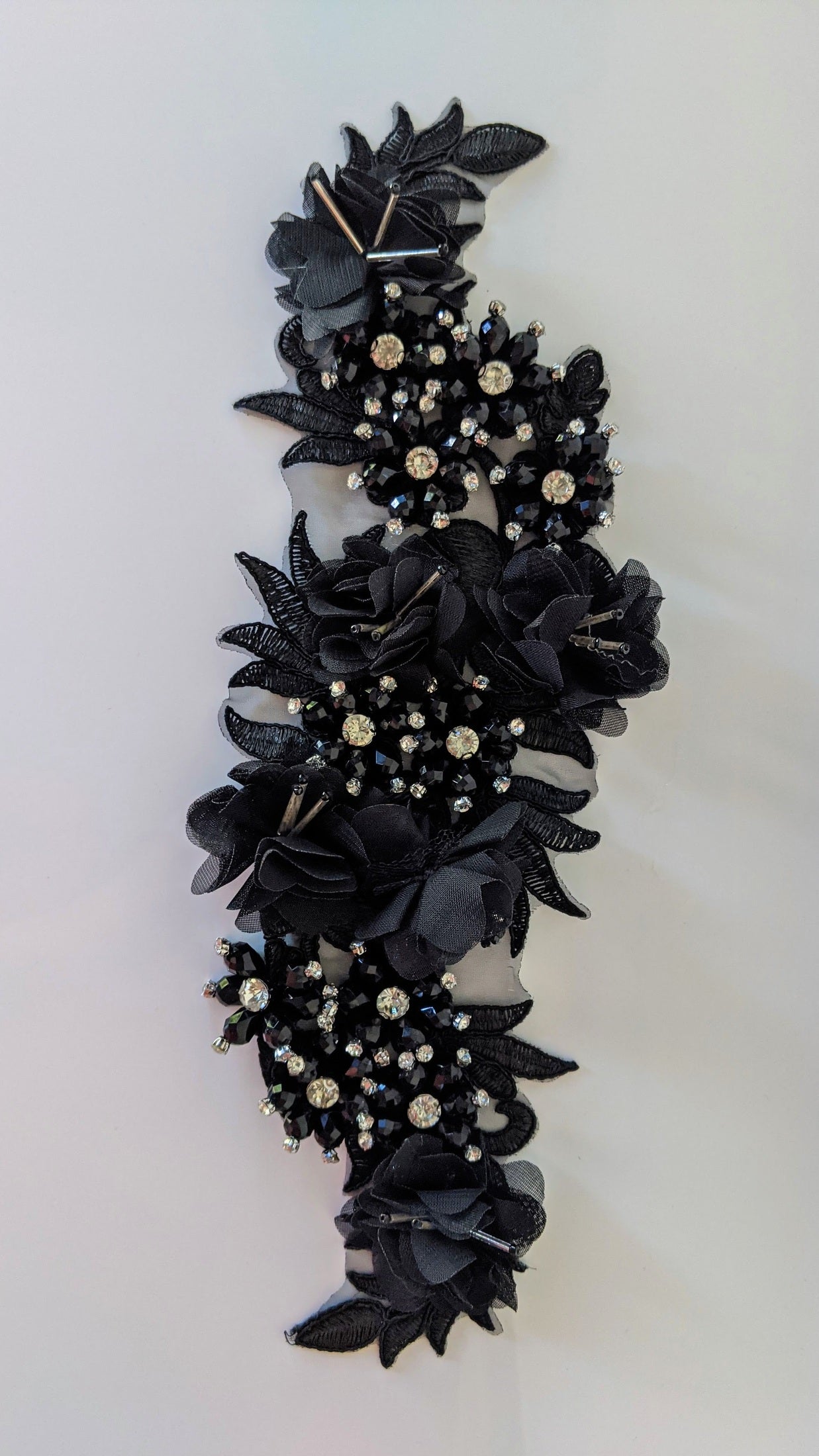 Lily Beaded Lace Appliqué