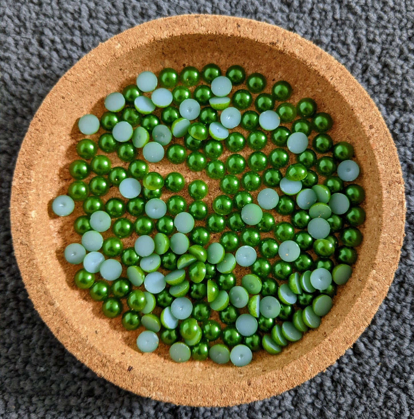 Olive Flatback Pearls Rhinestones & Flatbacks