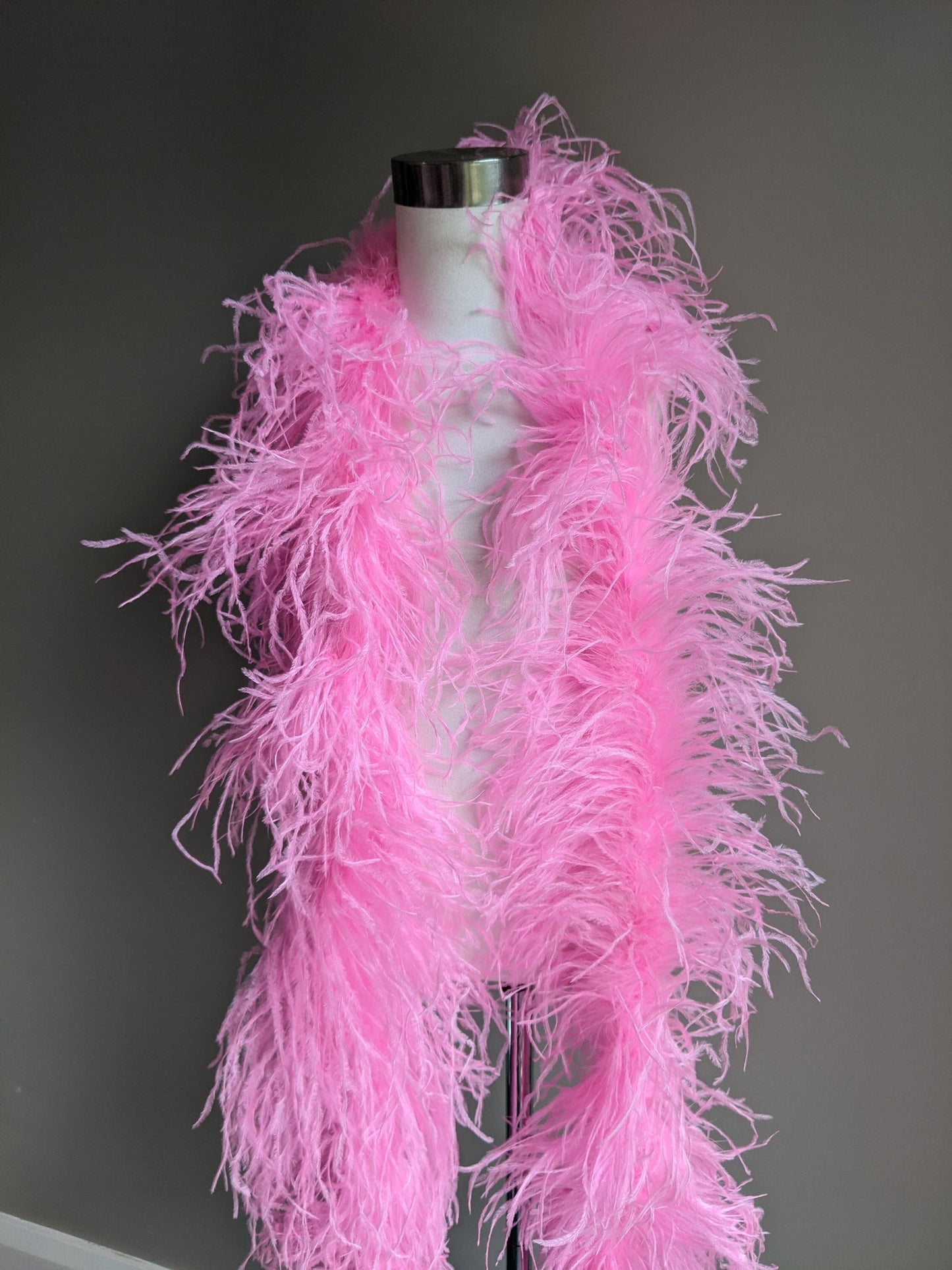 Ostrich Feather Boa 6ply - Candy Pink Feathers