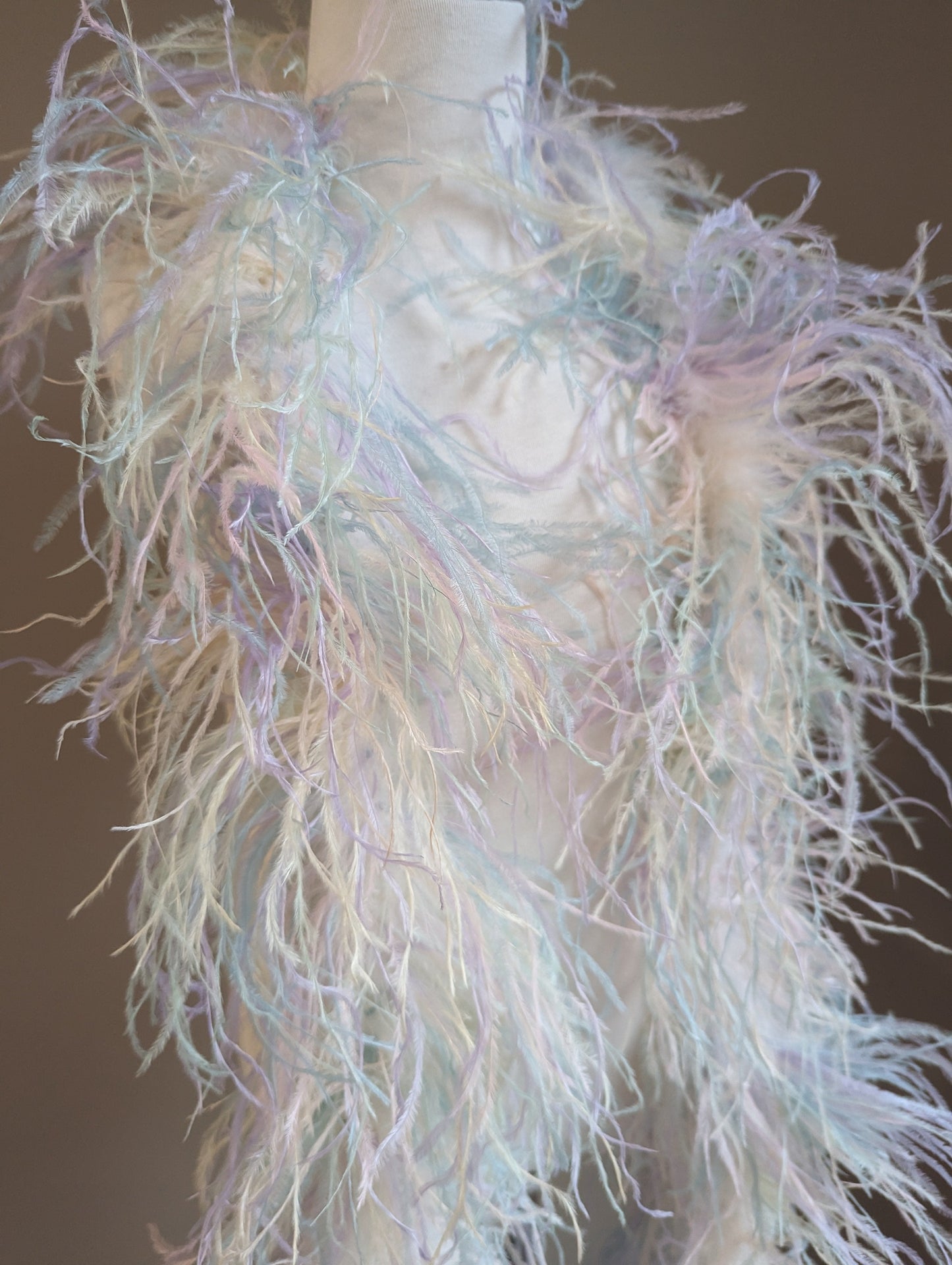 Ostrich Feather Boa 6ply - Pastels Feathers