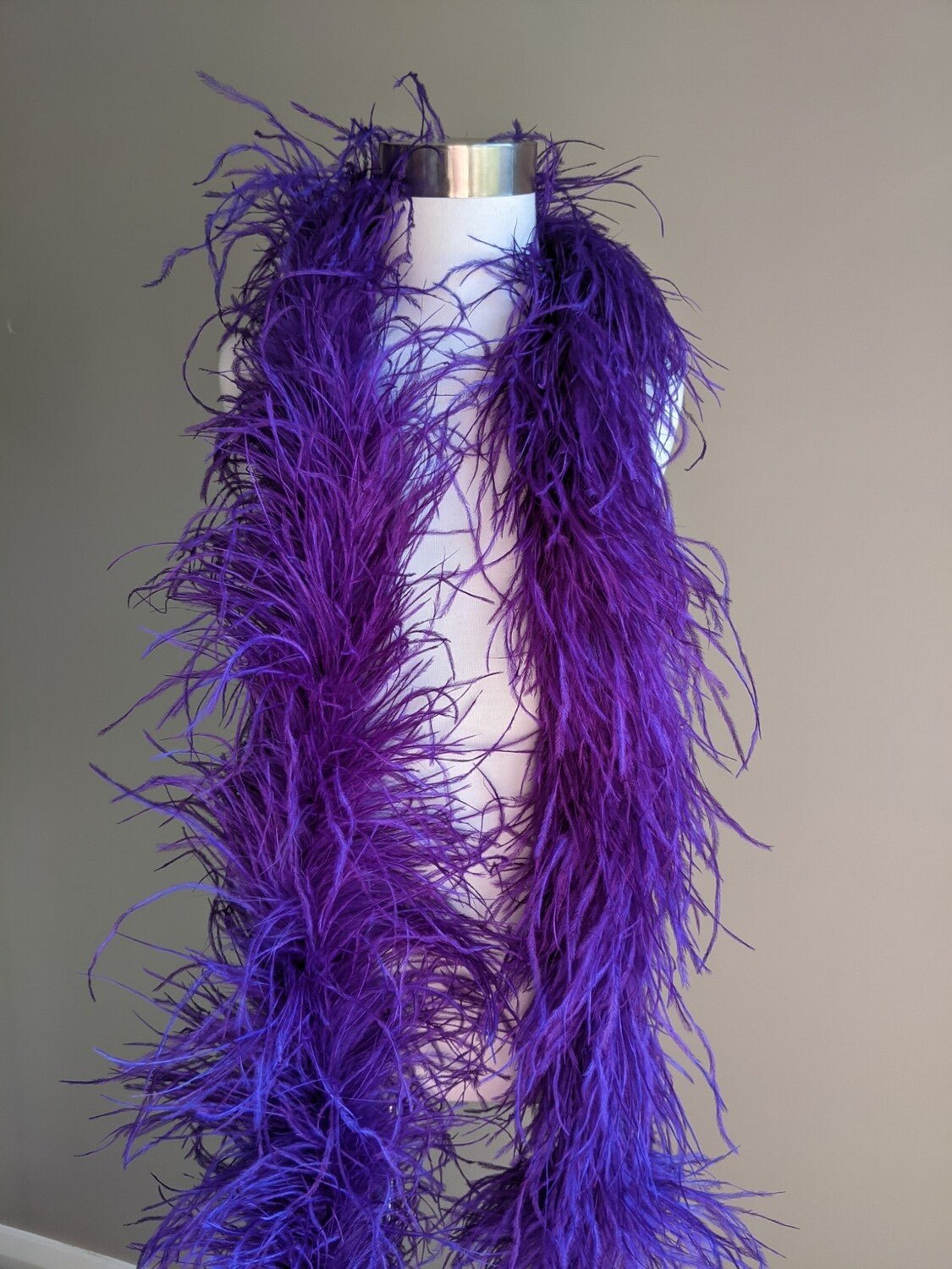 Ostrich Feather Boa 6ply - Purple Feathers