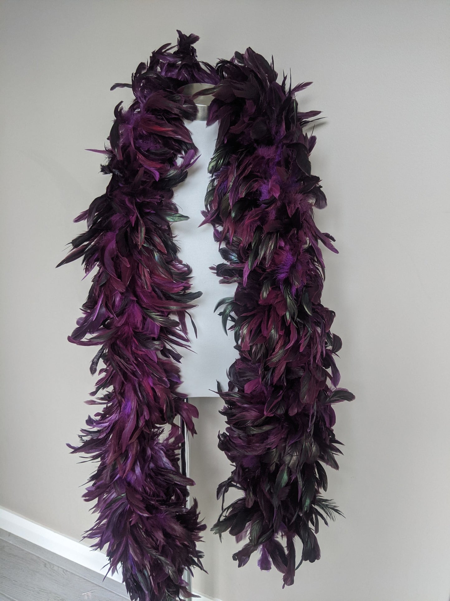 Rooster Feather Boa - Purple Feathers