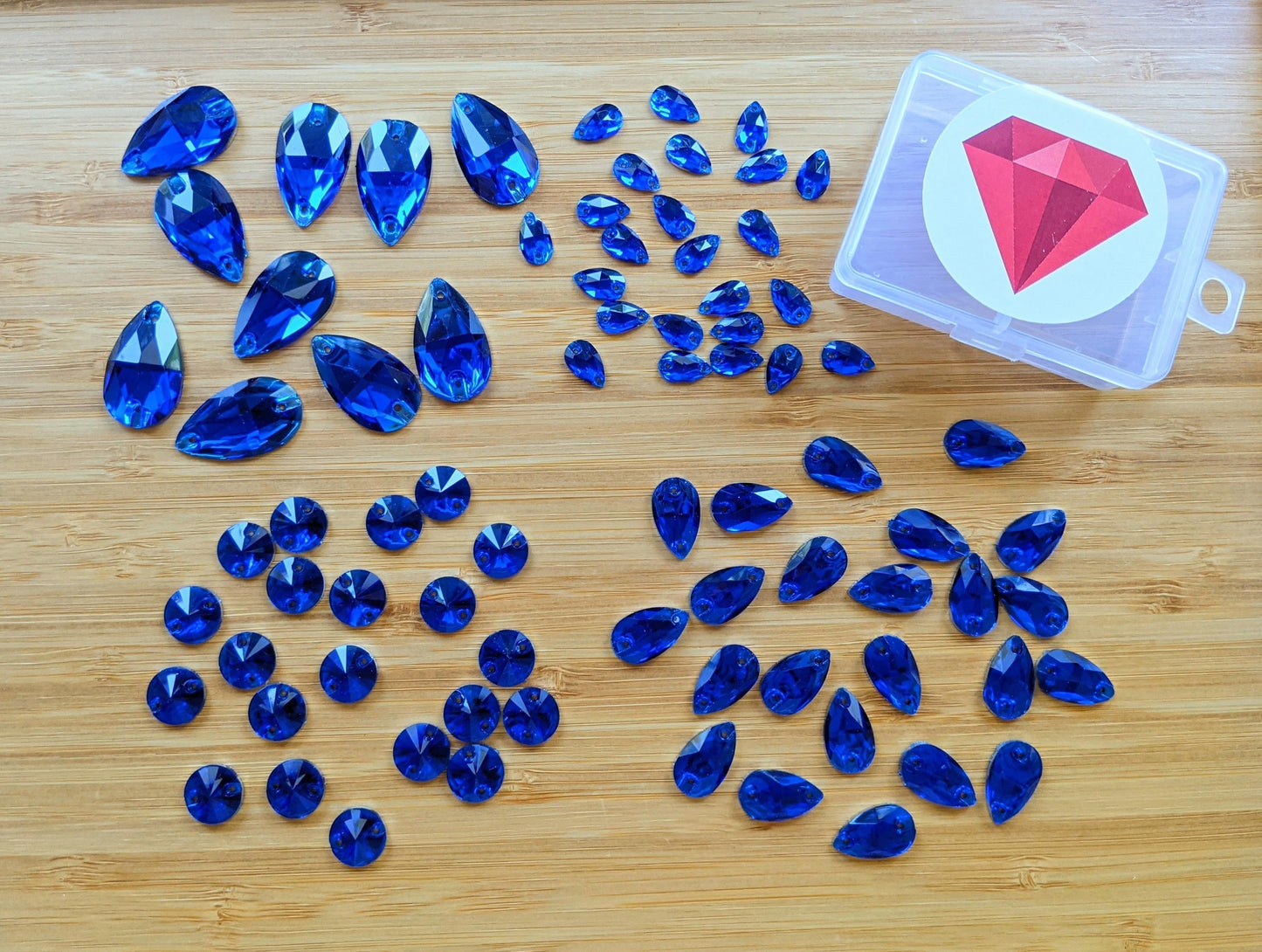 Sapphire Resin Mini Dazzle Pack Rhinestones & Flatbacks