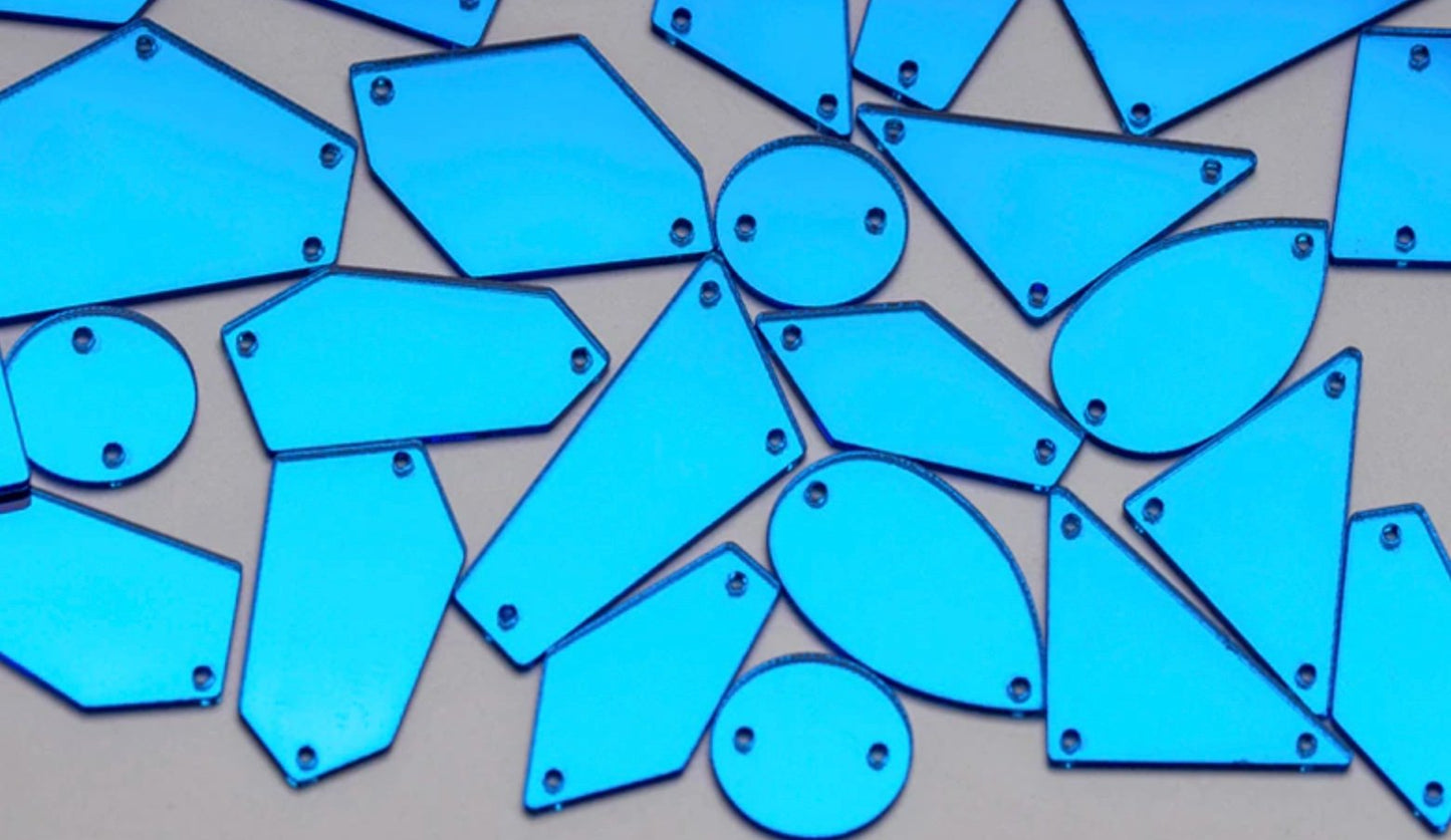 Sew-on Mirror Pieces - Ocean Rhinestones & Flatbacks