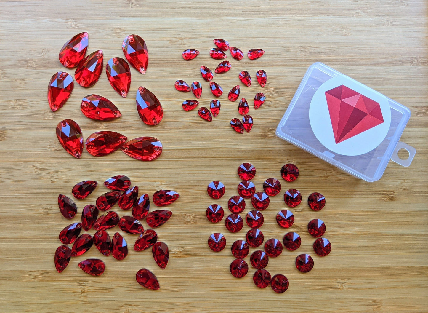 Siam Resin Mini Dazzle Pack Rhinestones & Flatbacks