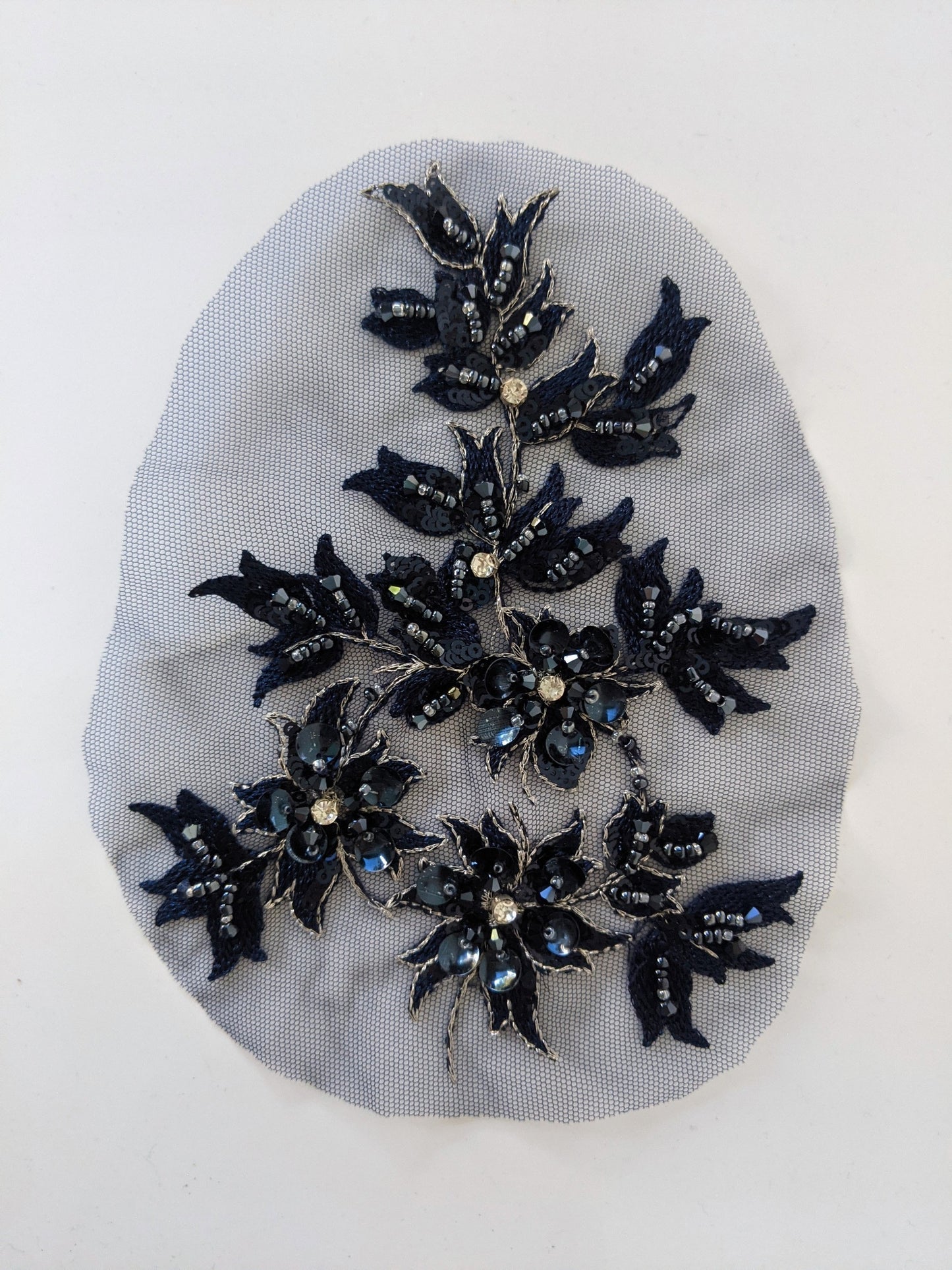 Tulip Beaded Lace Appliqué