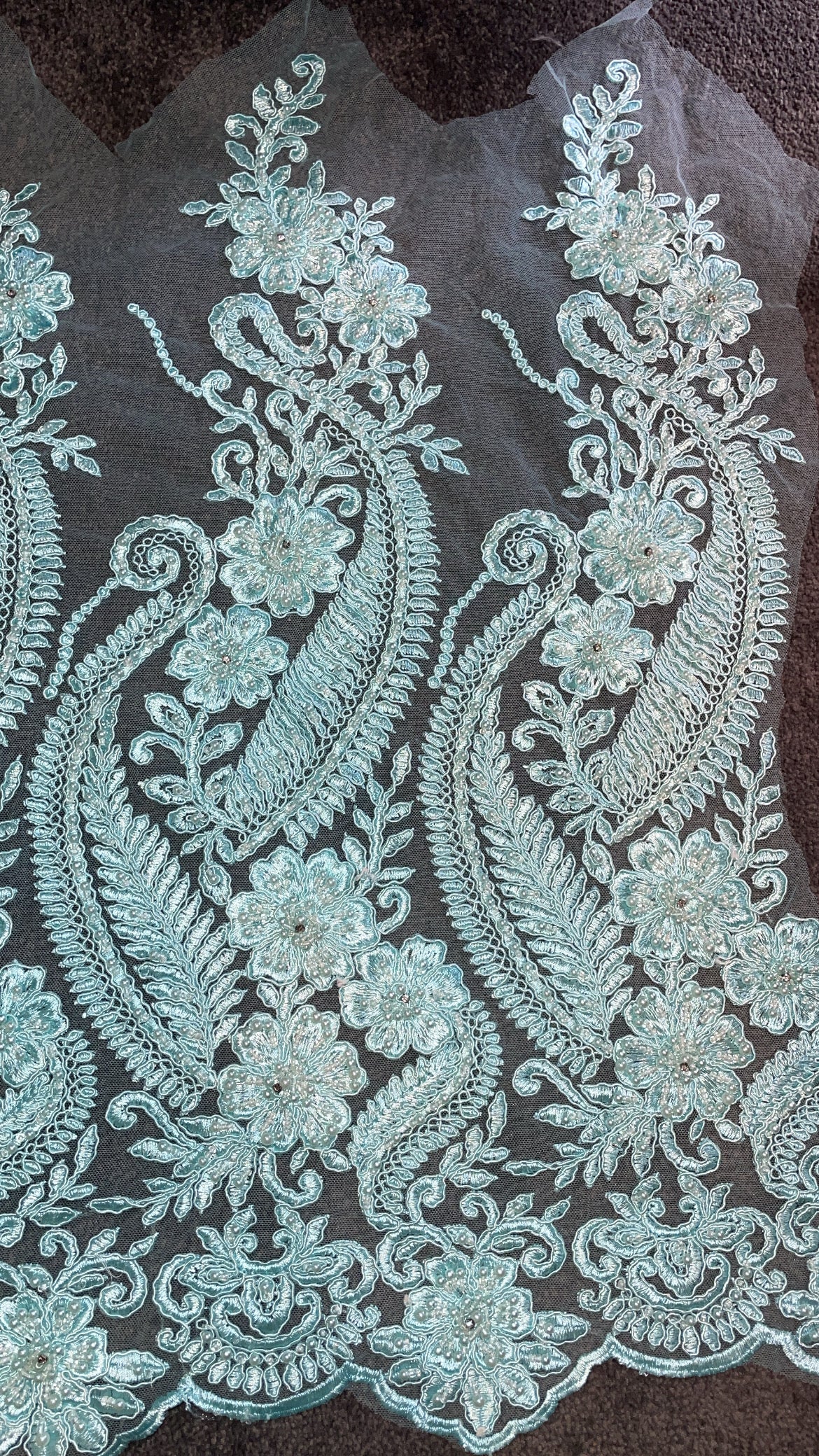 Beaded Lace Fabric - Sale! 