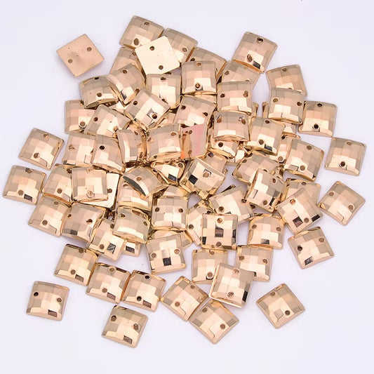 Antique Gold Resin Square