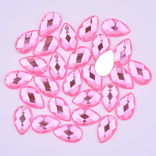 Pink Resin Teardrops