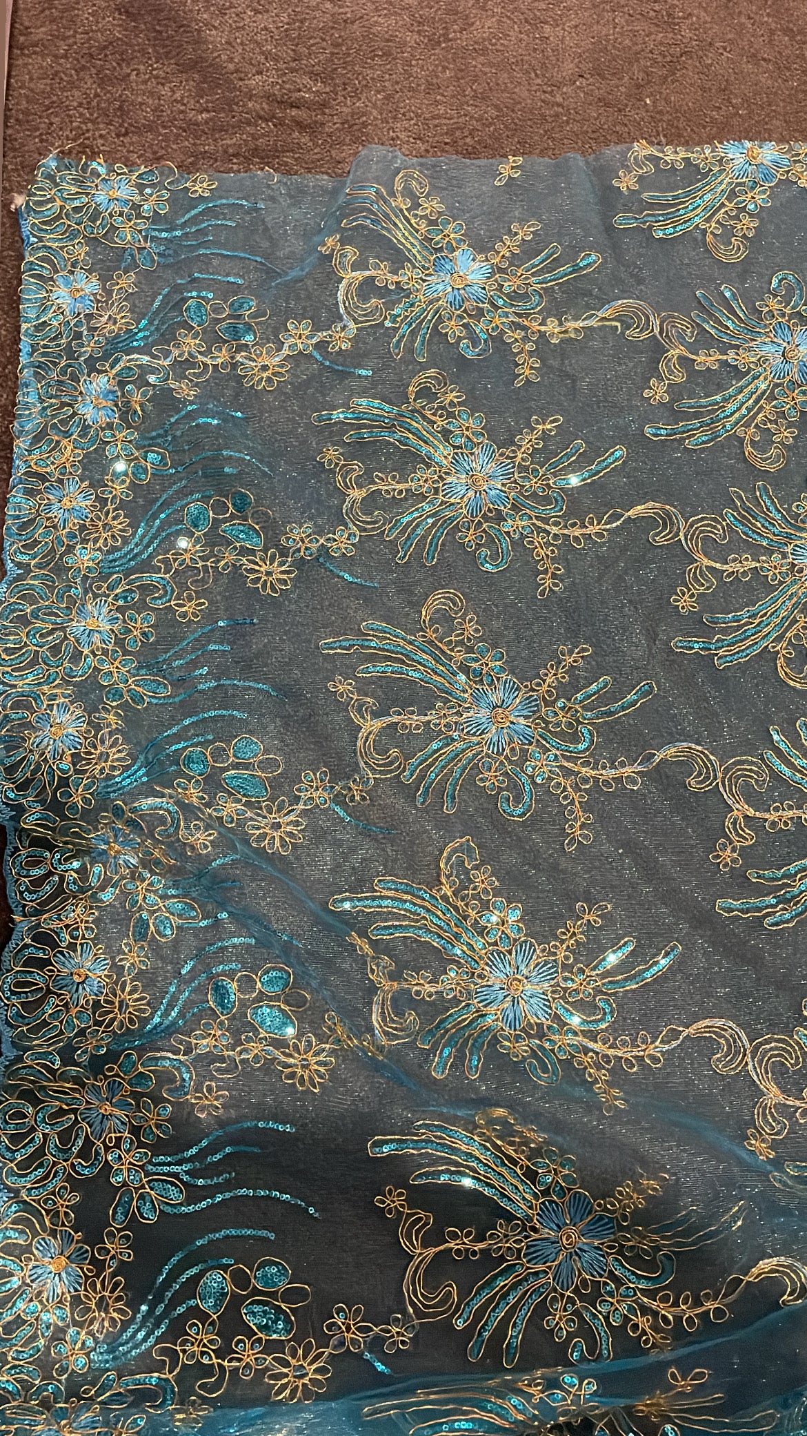 Beaded Lace Fabric - Sale! 