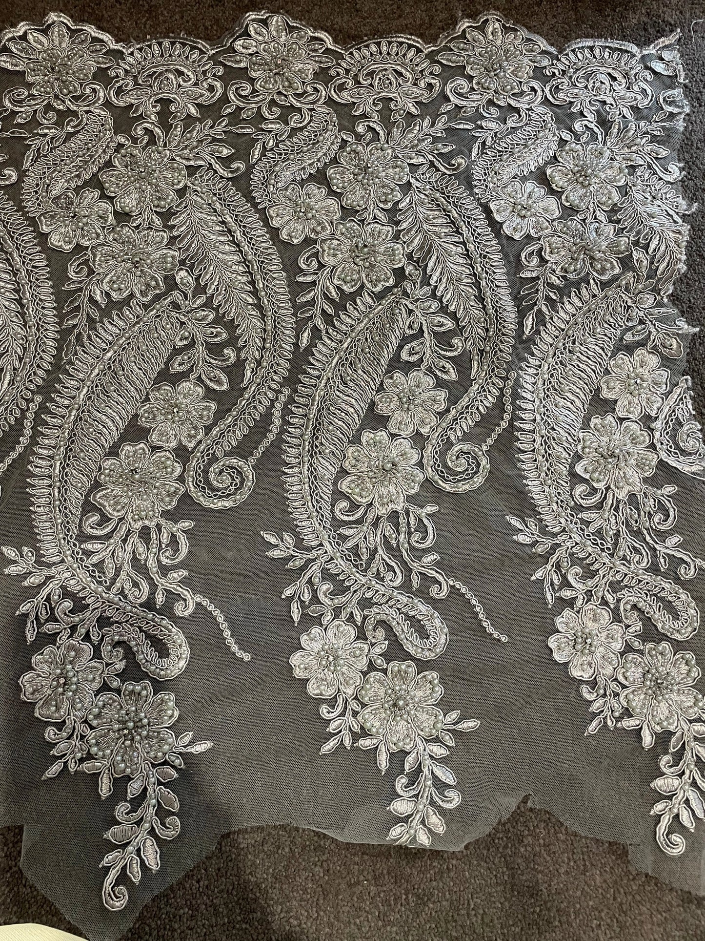 Beaded Lace Fabric - Sale! 