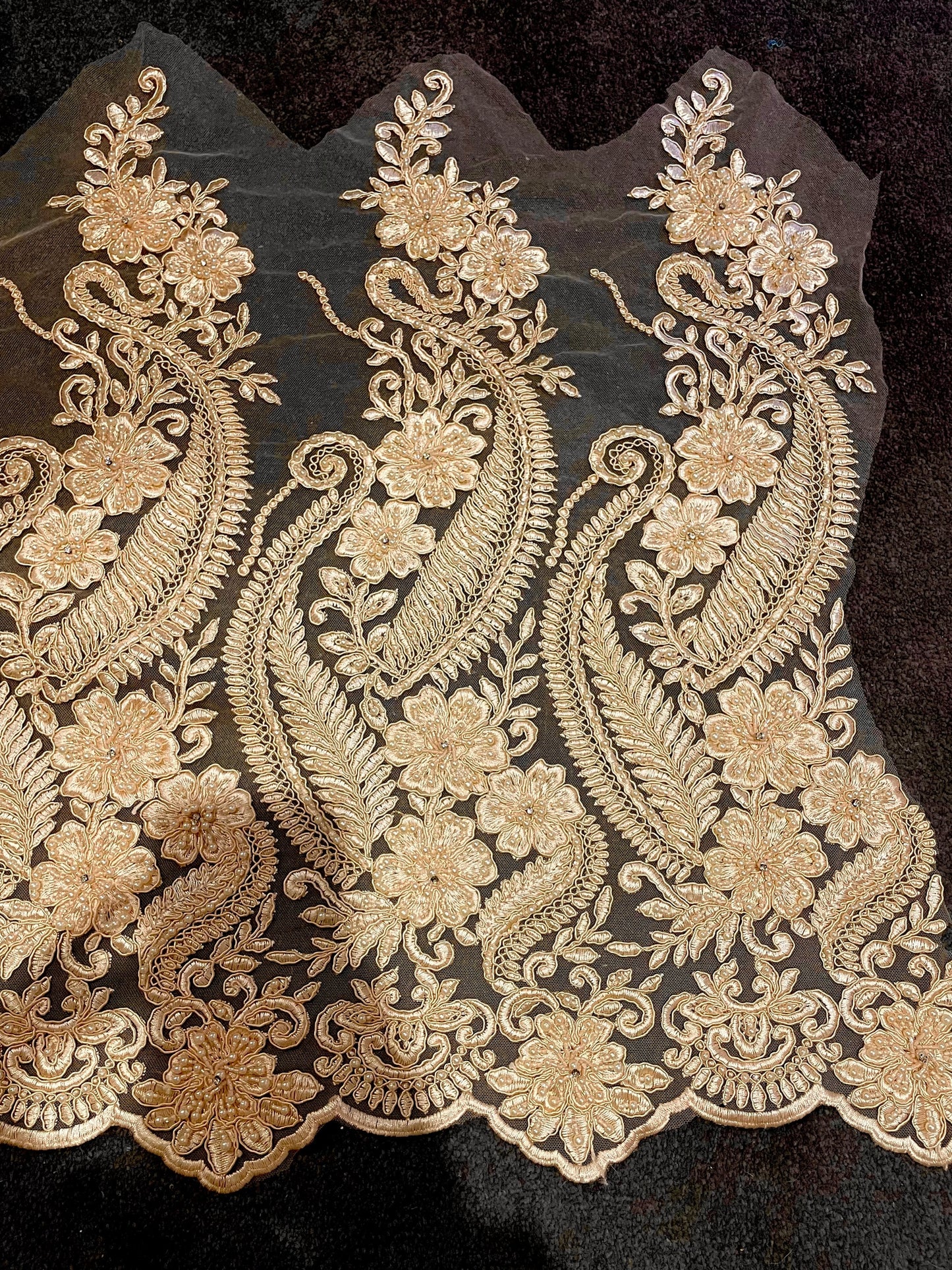 Beaded Lace Fabric - Sale! 