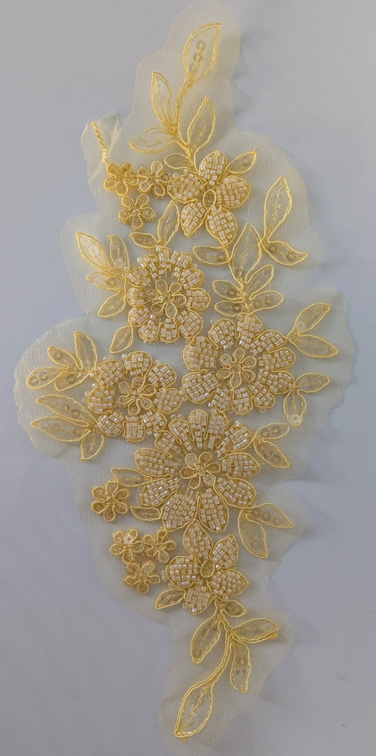 Gerbera Lace Appliqué 