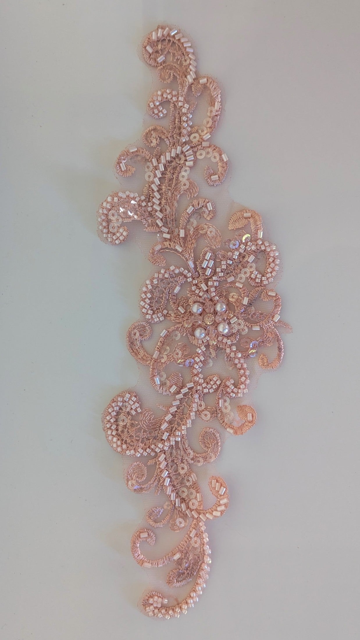 Dahlia Beaded Lace Appliqué 