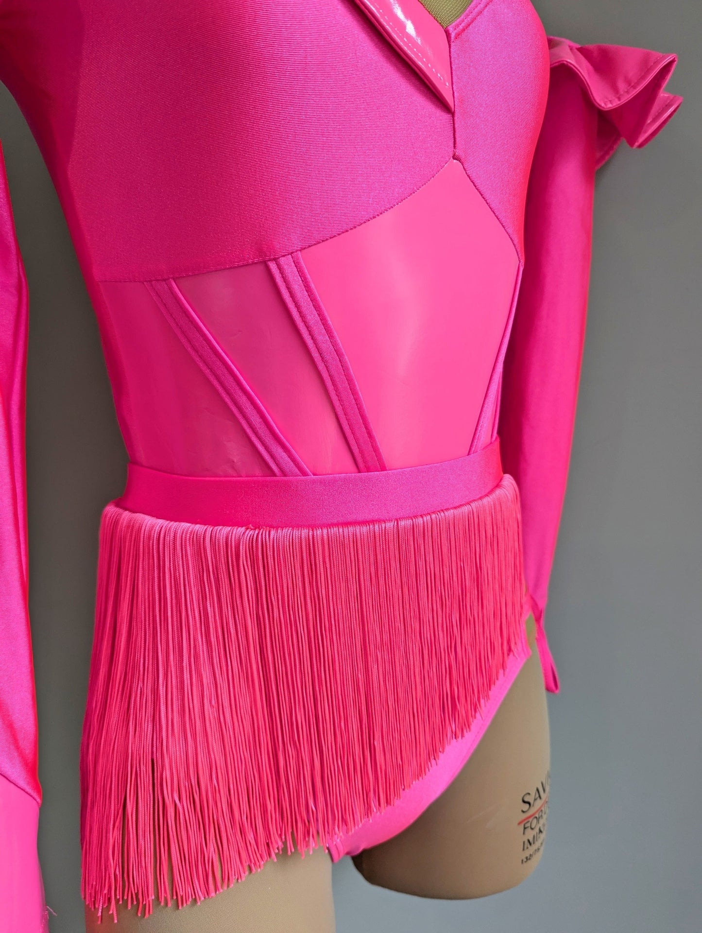 Frill Factor Set - Neon Pink Lycra & PVC 