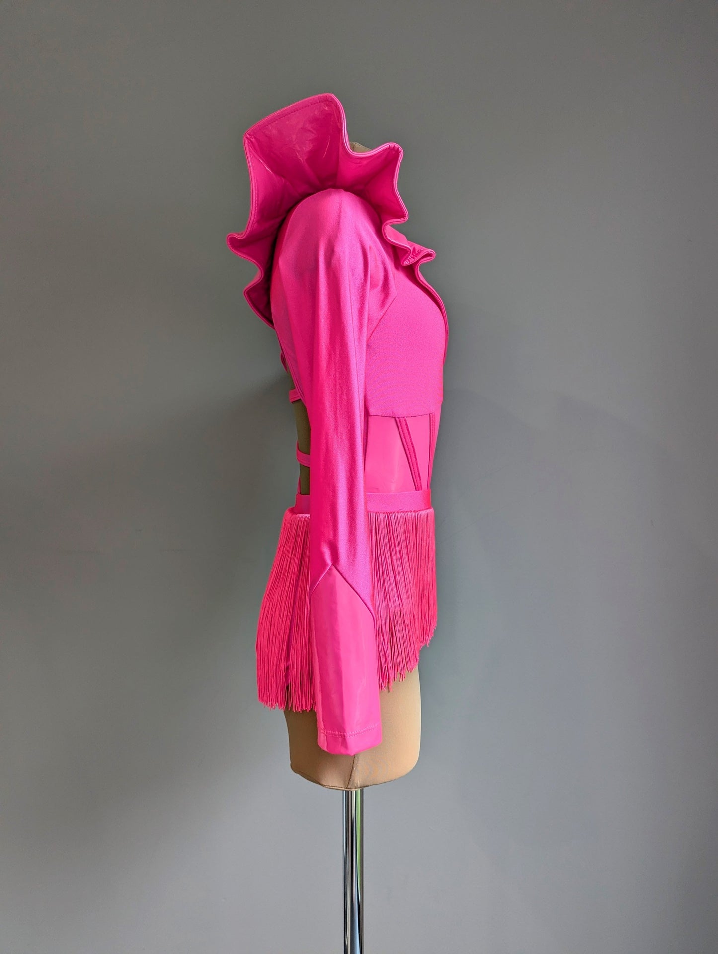 Frill Factor Set - Neon Pink Lycra & PVC 