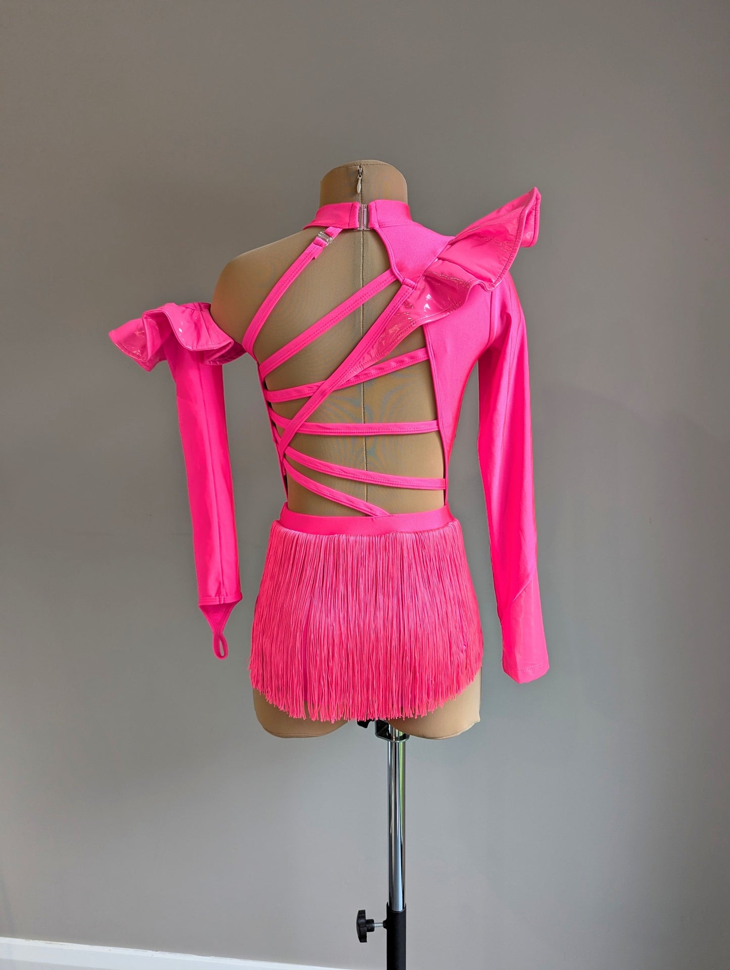 Frill Factor Set - Neon Pink Lycra & PVC 