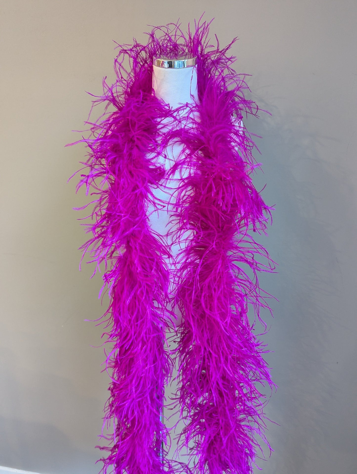 Ostrich Feather Boa 6ply - Hot Pink Feathers