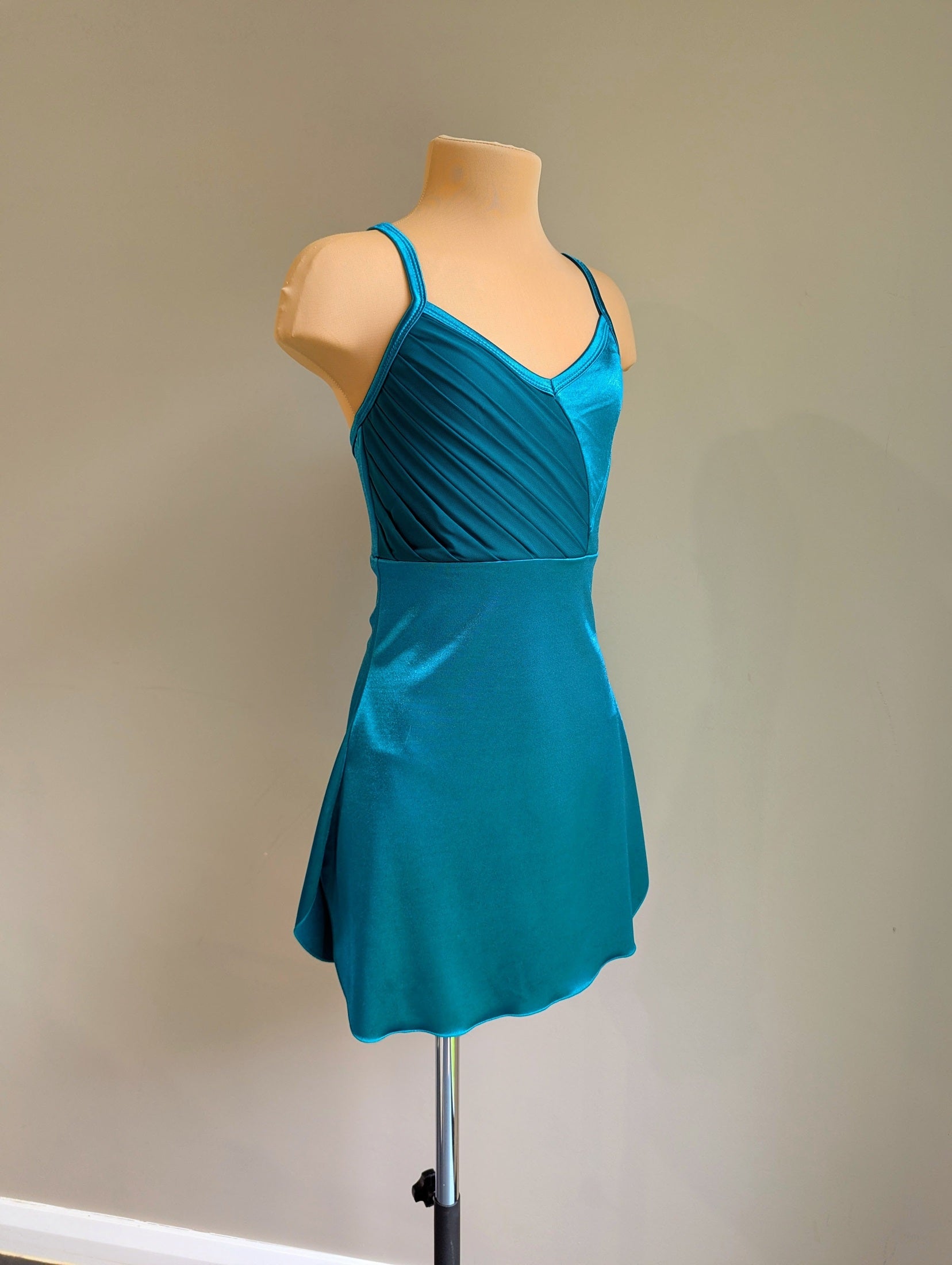 Cailin Slip Dress - Forest Satin 