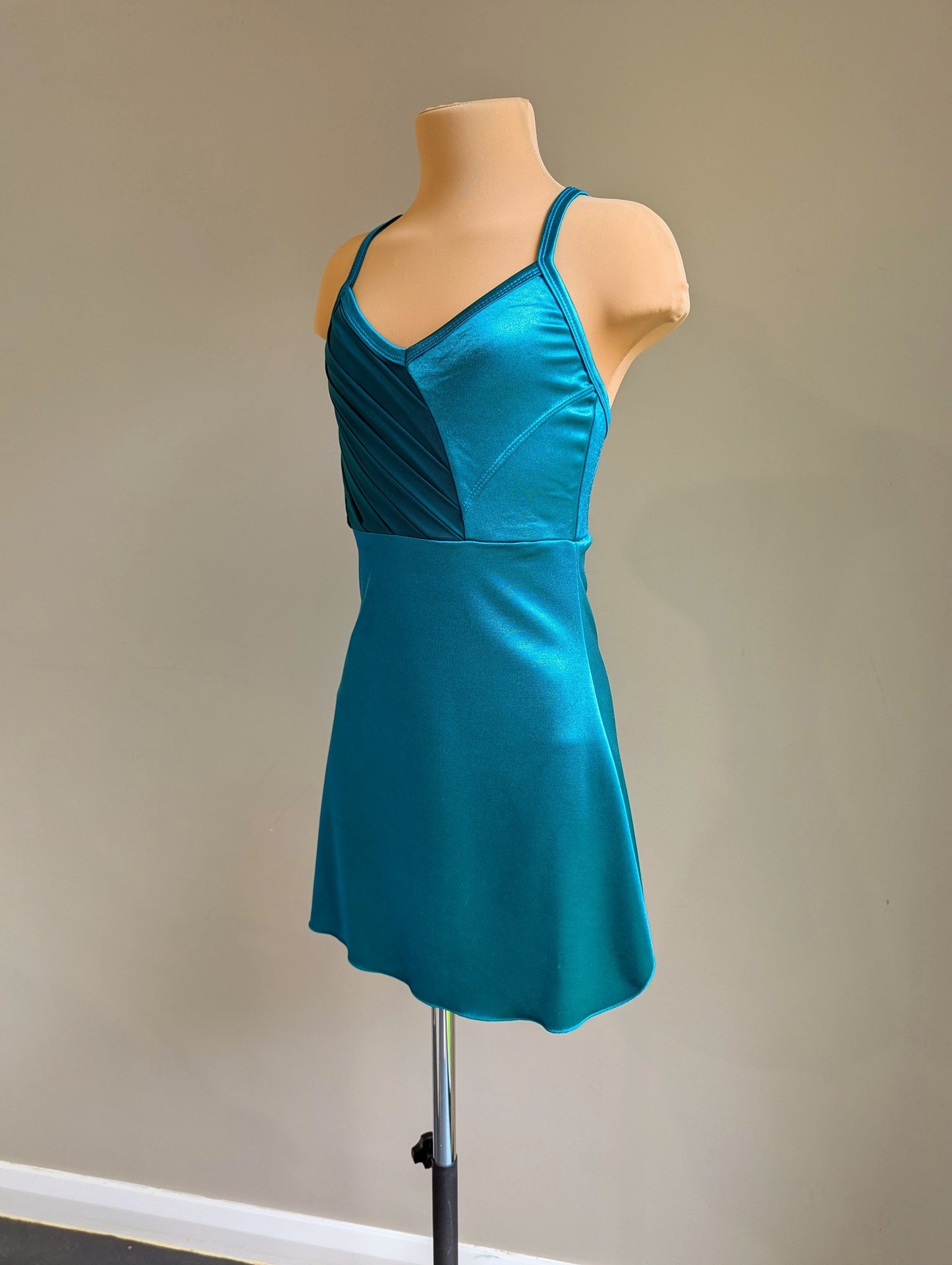 Cailin Slip Dress - Forest Satin 