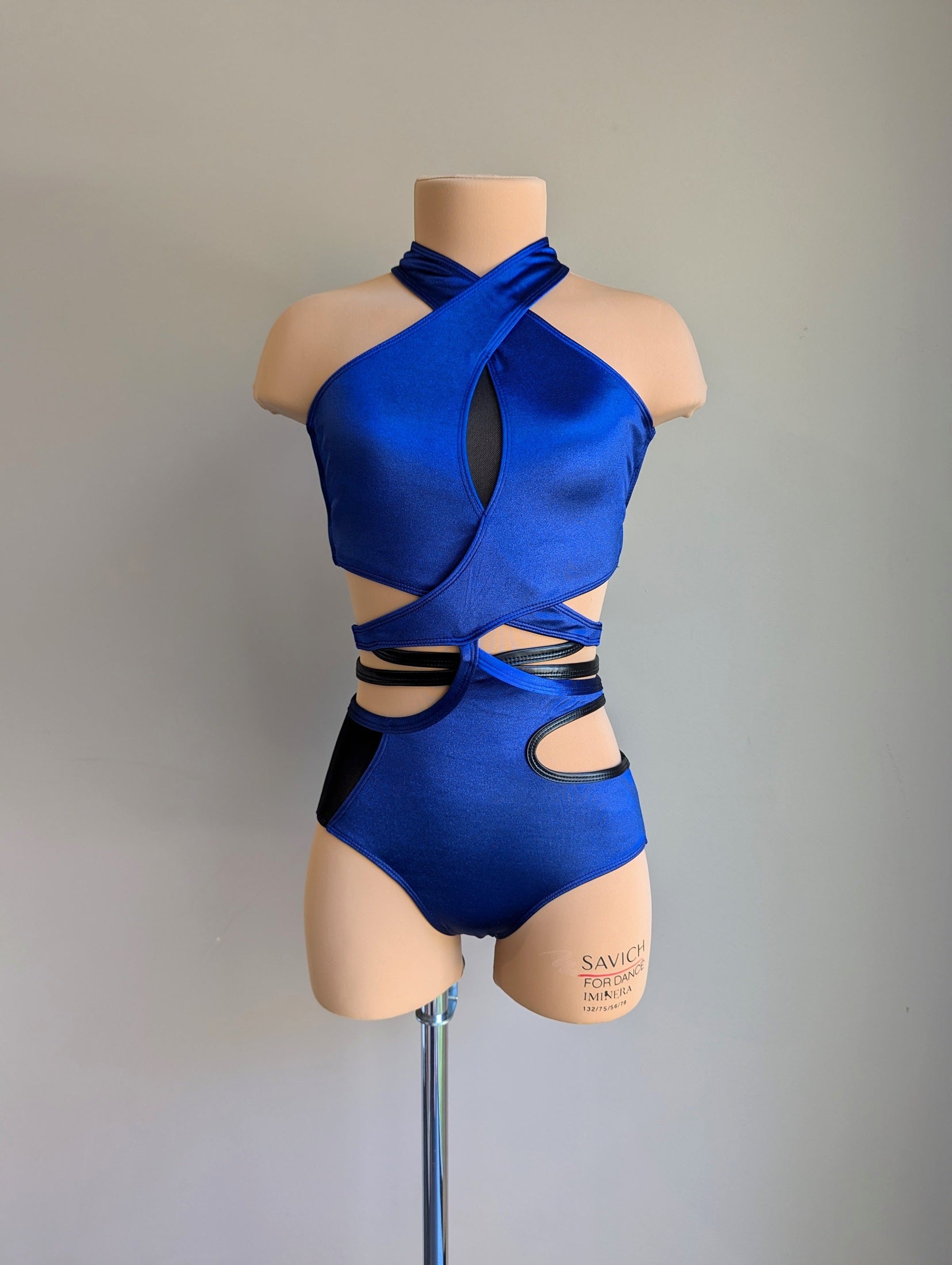 Fracture Base - Navy Satin & Black Vinyl 