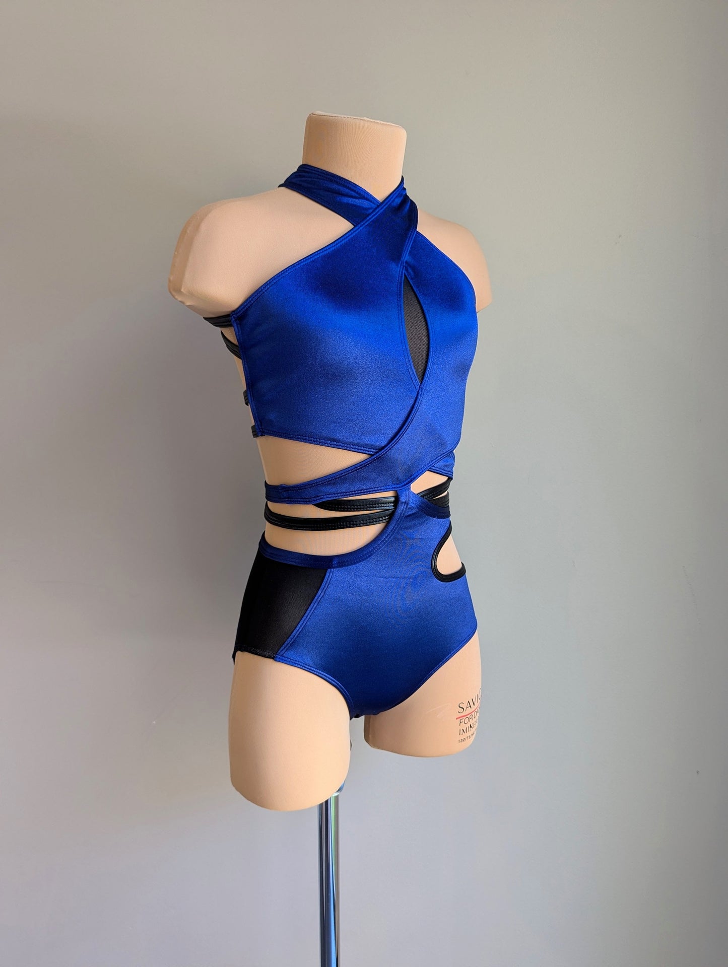 Fracture Base - Navy Satin & Black Vinyl 