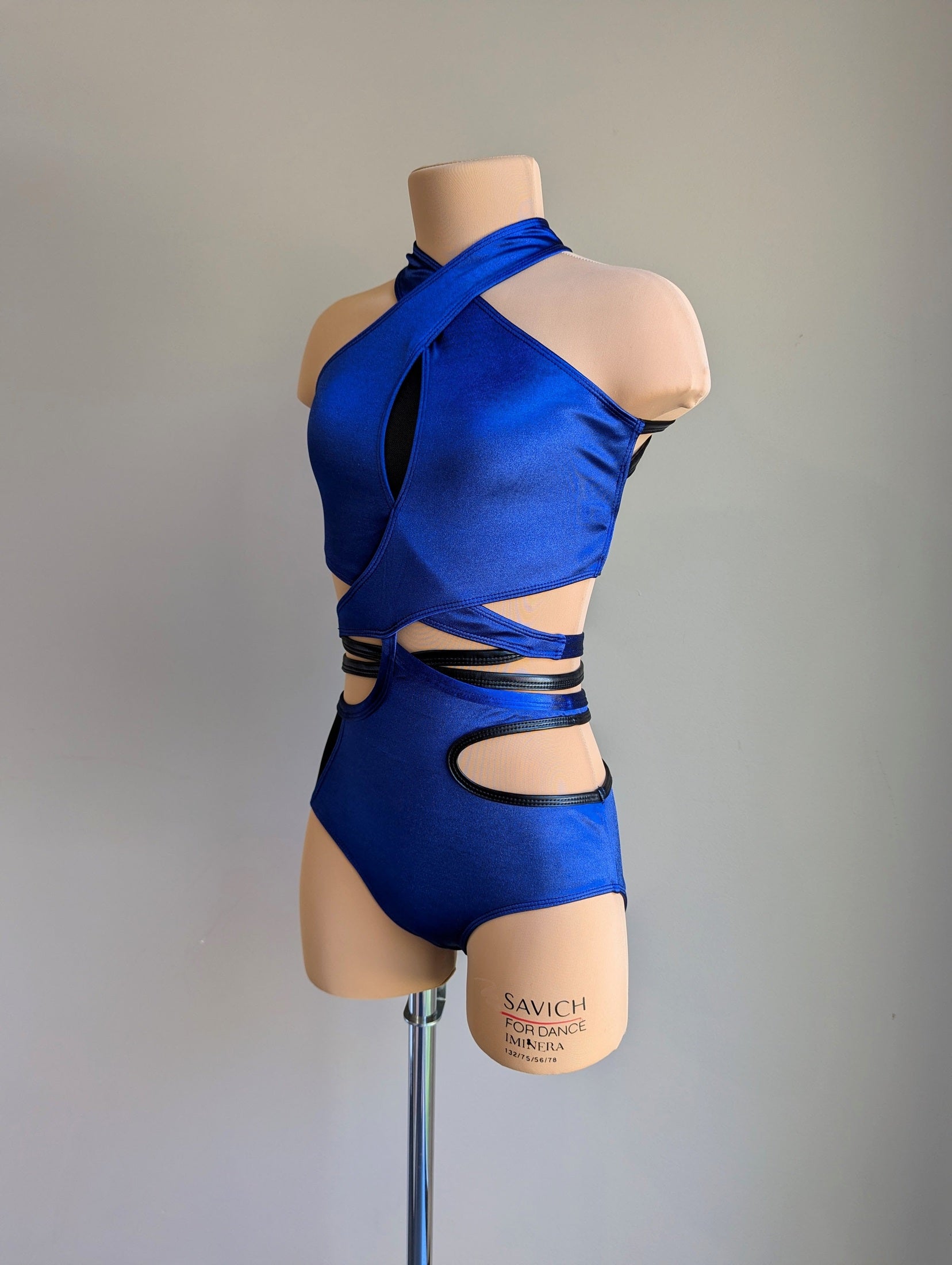 Fracture Base - Navy Satin & Black Vinyl 