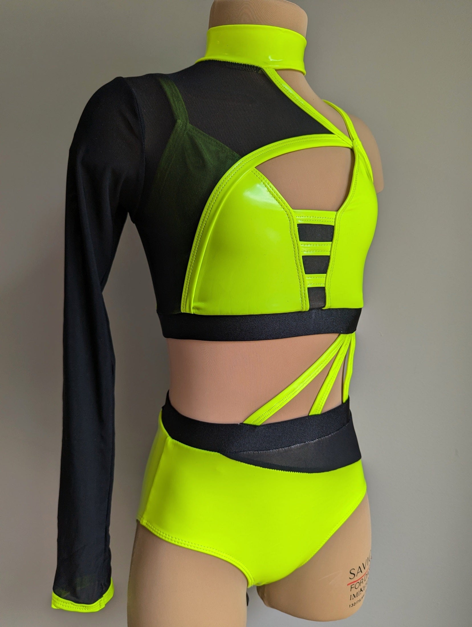 Bubblegum Burst Set - Black & Neon Yellow PVC 