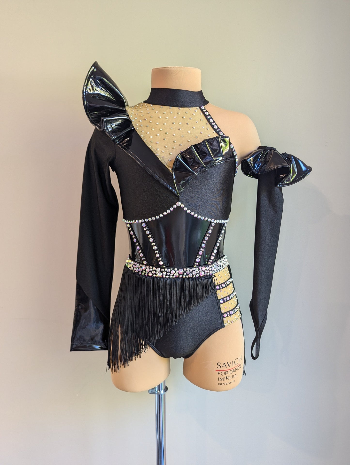 Black Double Trouble Frill Factor - Barely There Dazzling by DMDC 