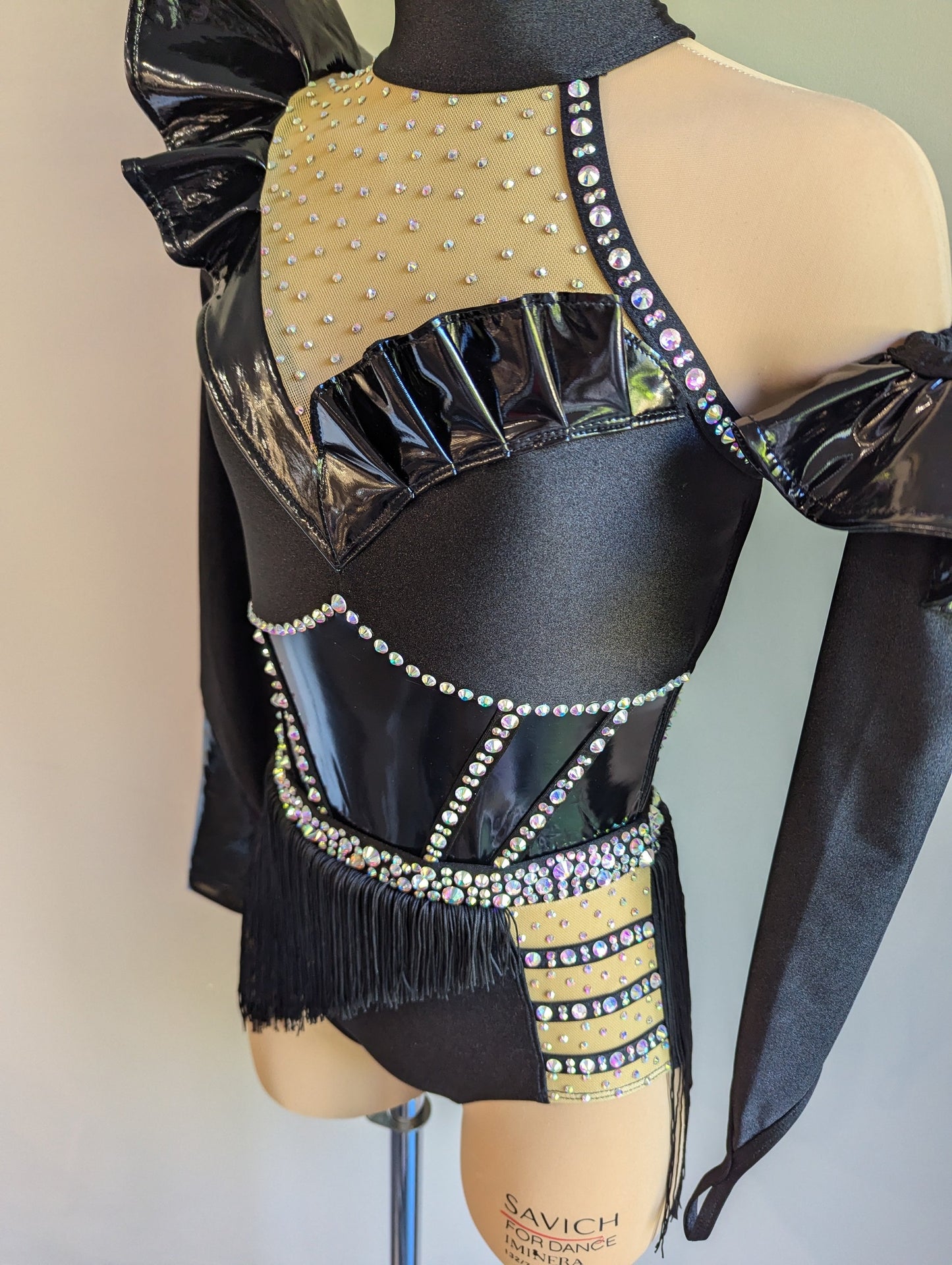 Black Double Trouble Frill Factor - Barely There Dazzling by DMDC 