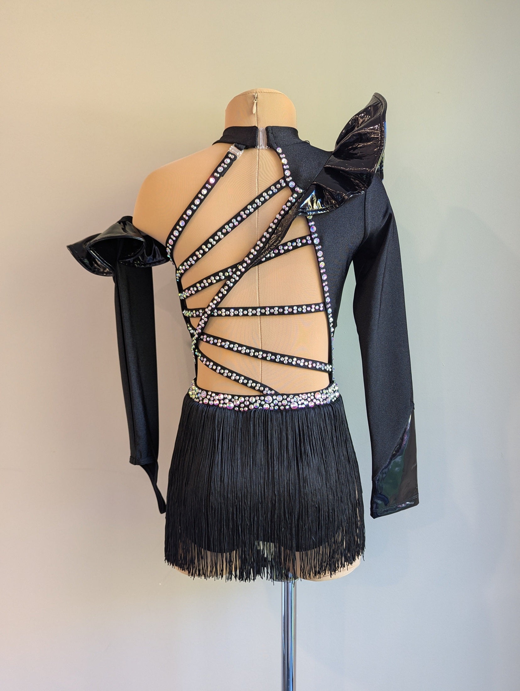 Black Double Trouble Frill Factor - Barely There Dazzling by DMDC 