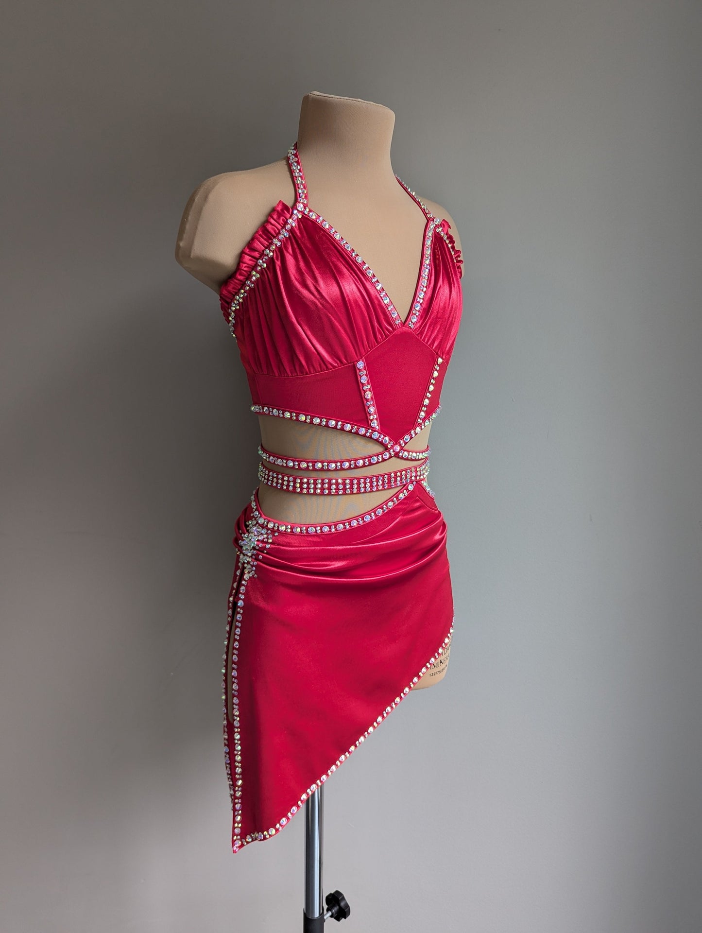 Red Satin Feels Like Poetry Set - Barely There Dazzling by DMDC 