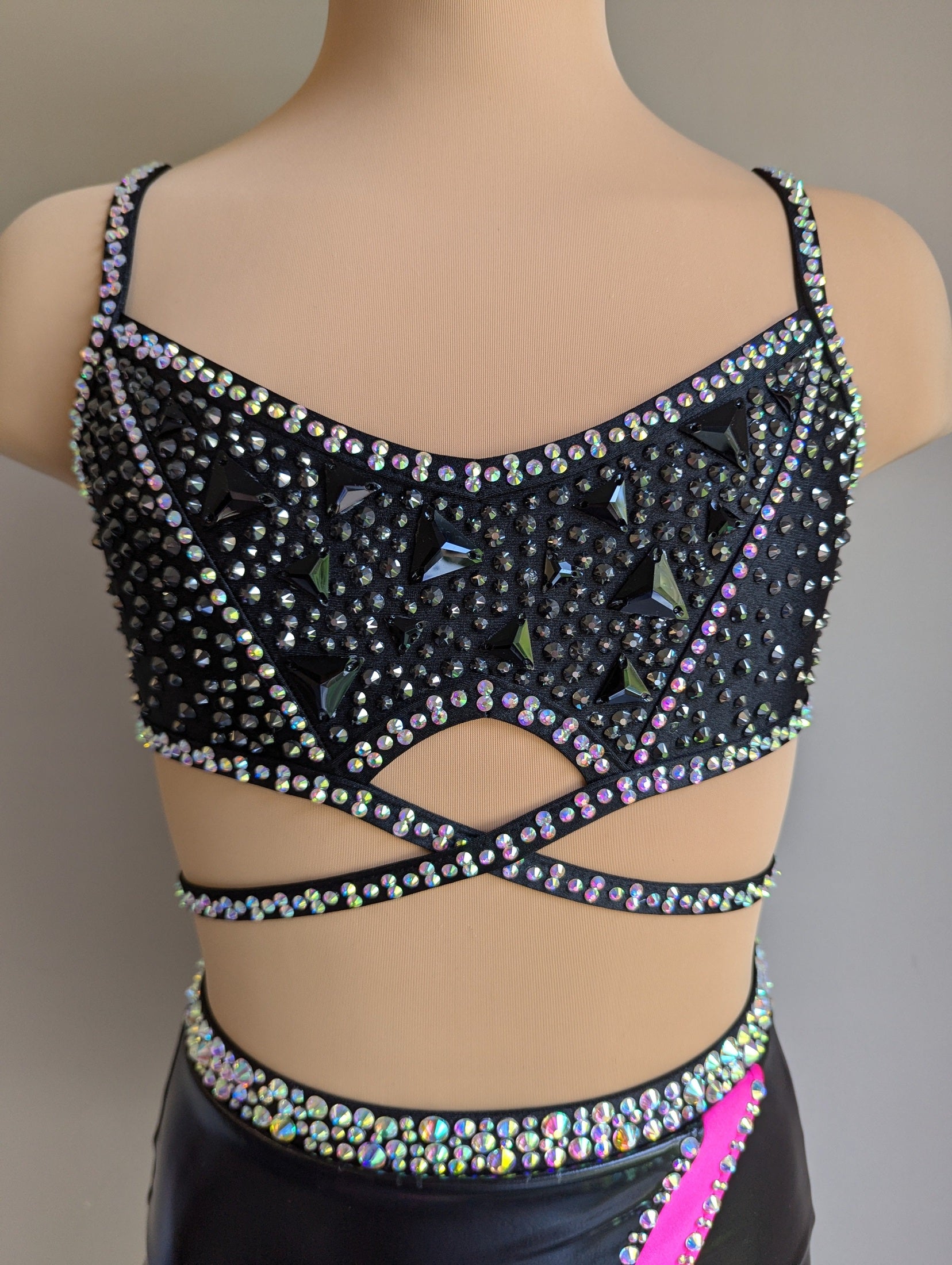 Sassy Skirt & Asha Crop Black - Dazzle Pack 