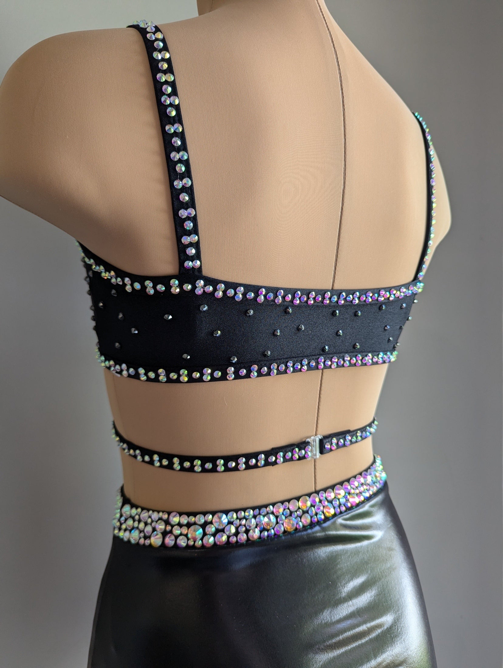 Sassy Skirt & Asha Crop Black - Dazzle Pack 