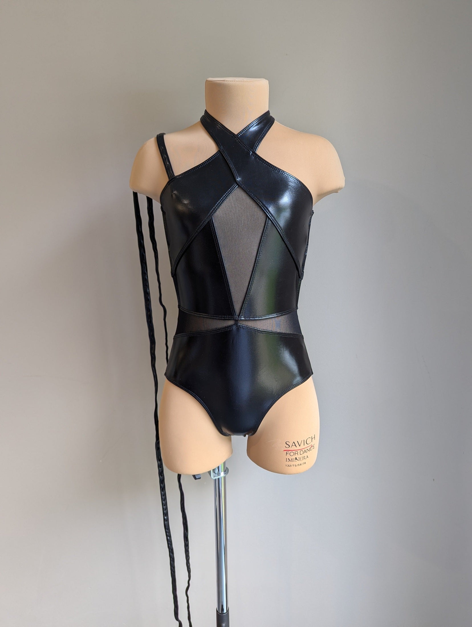 Blackout Leotard - Black Vinyl 