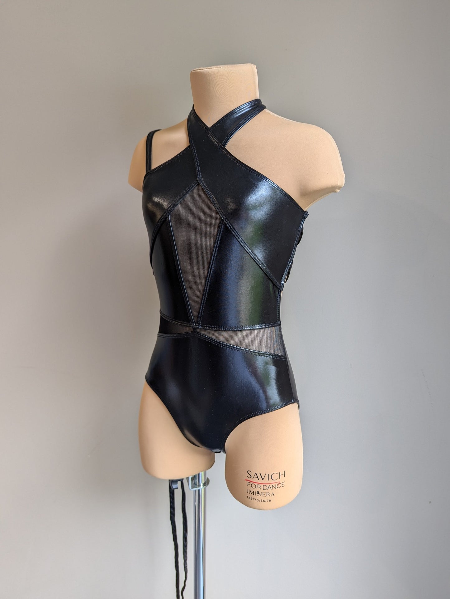 Blackout Leotard - Black Vinyl 