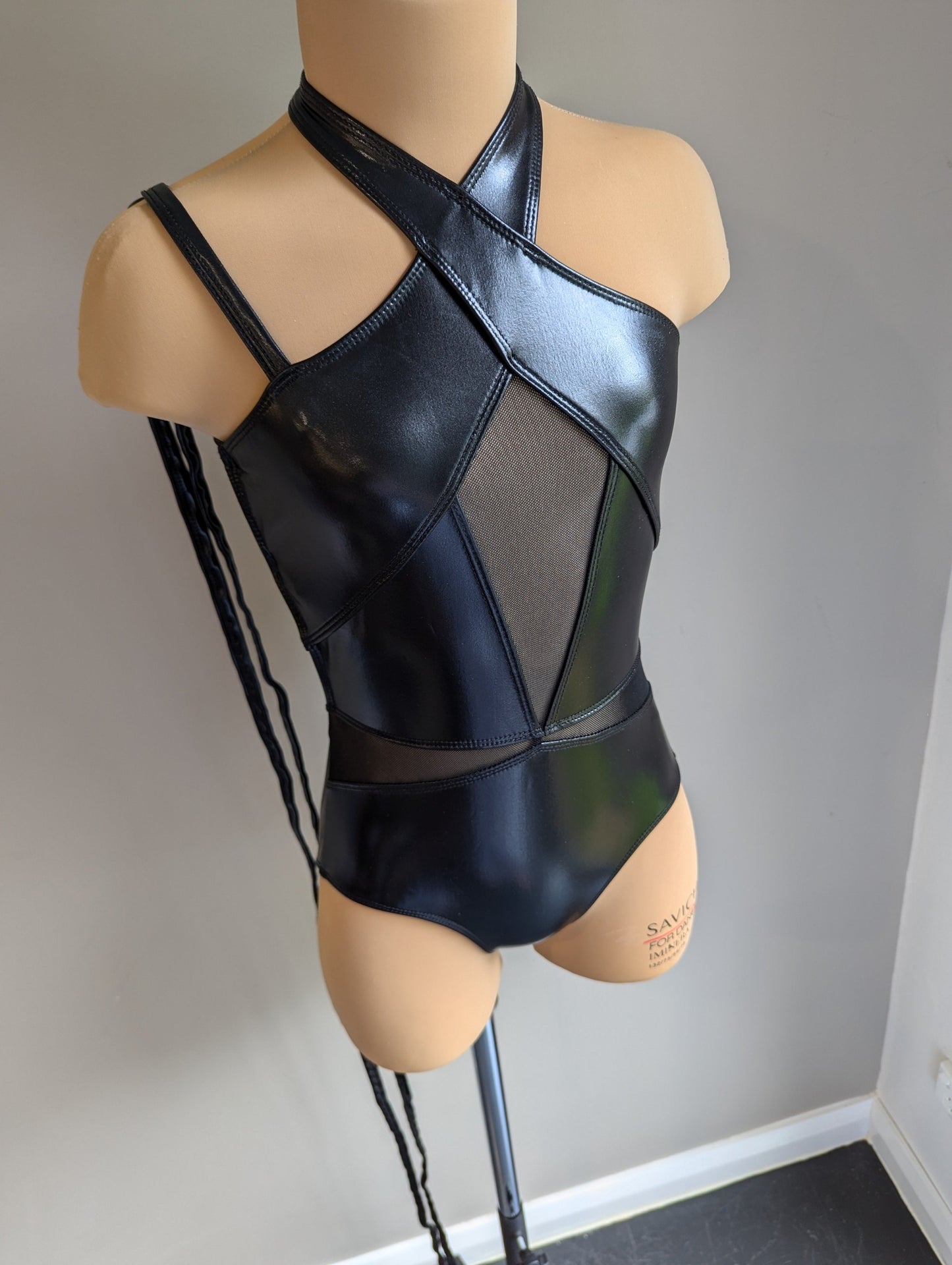 Blackout Leotard - Black Vinyl 