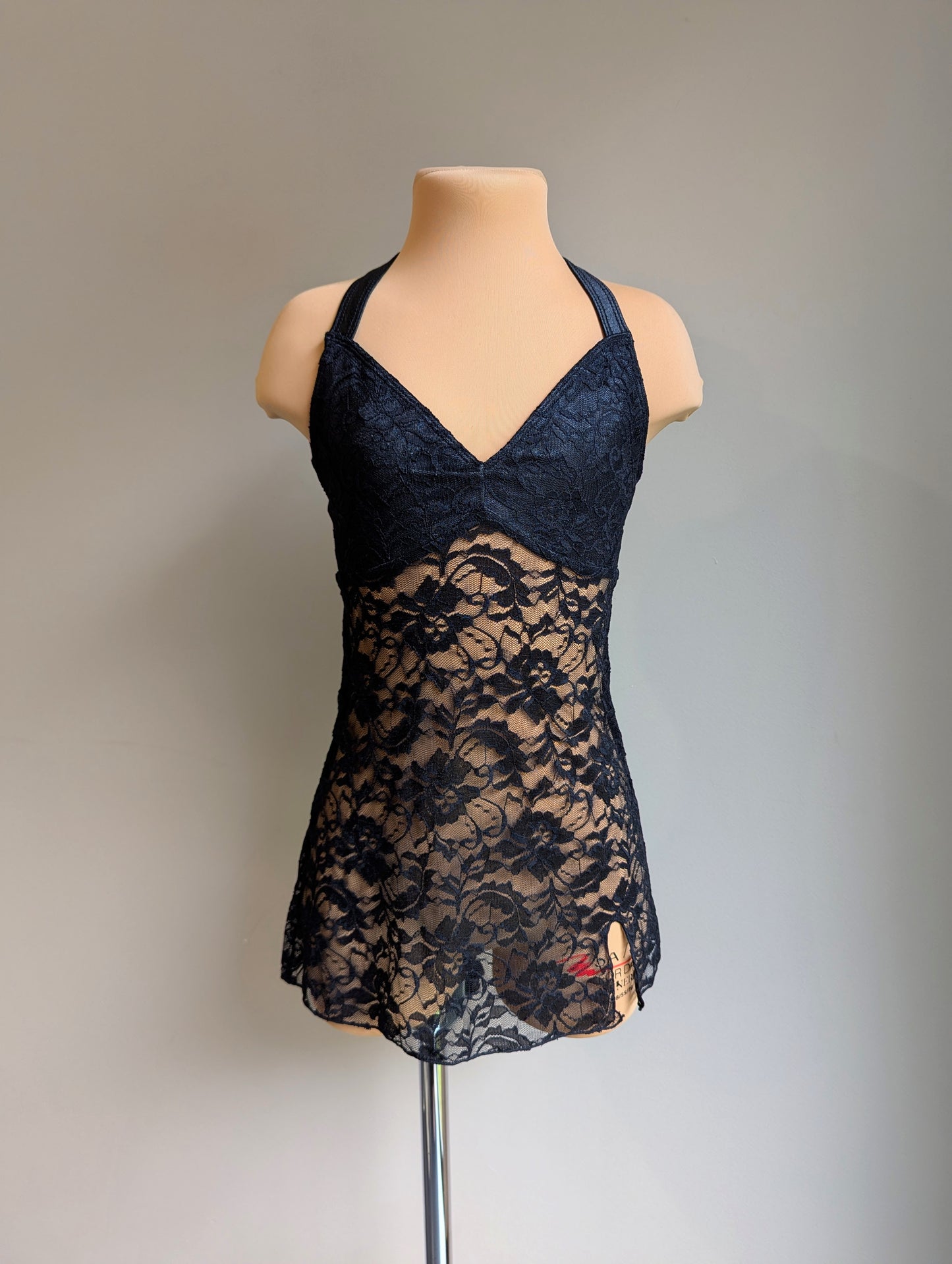 Silhouette Slip Dress - Black Lace Briefs Not Included 