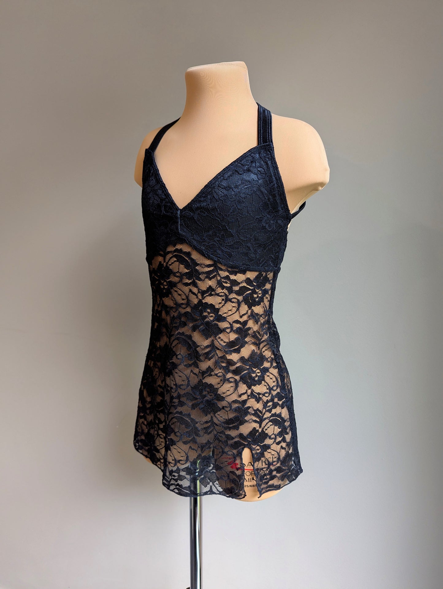 Silhouette Slip Dress - Black Lace Briefs Not Included 