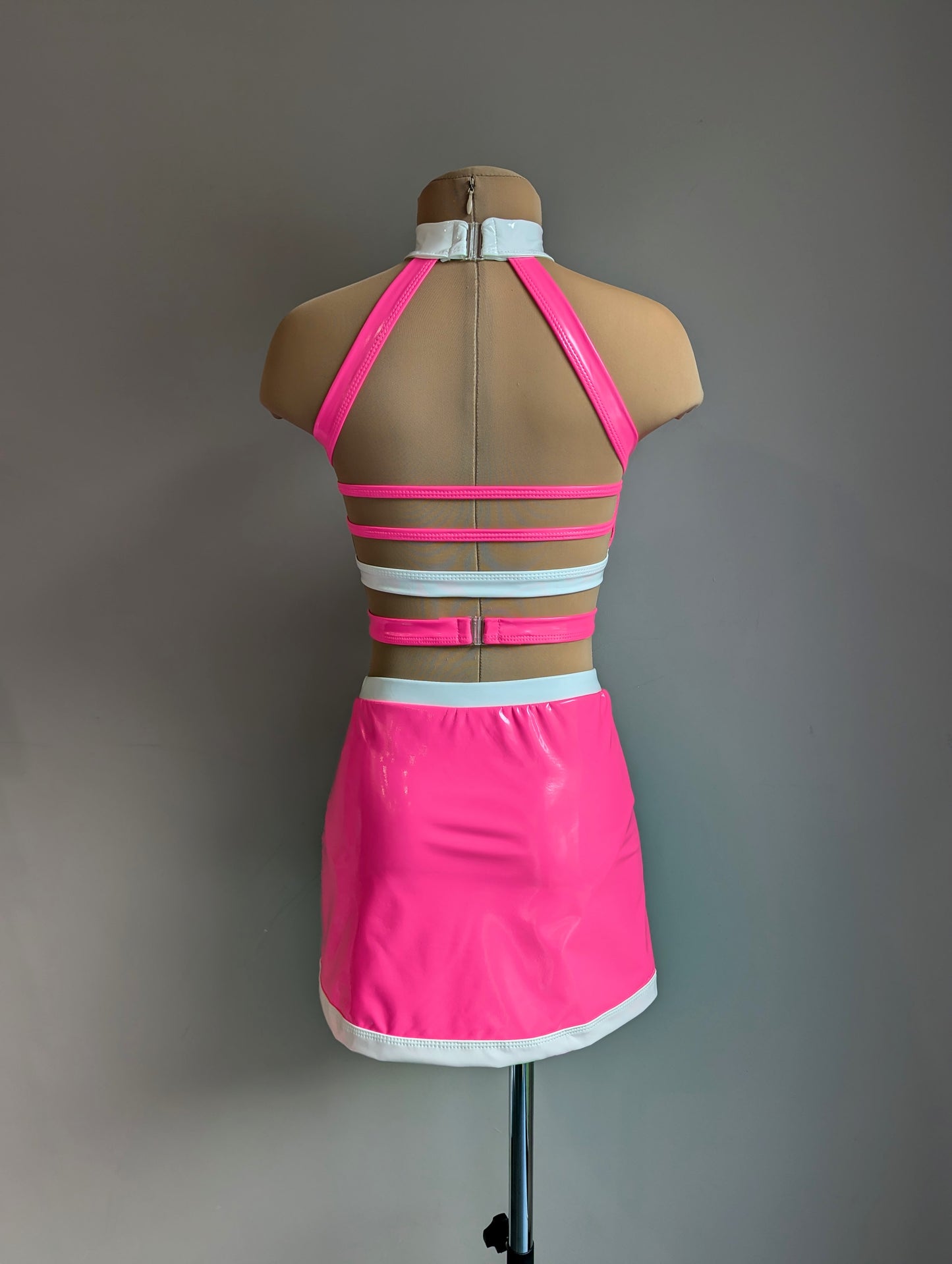 High Gloss Set - Pink & White PVC 