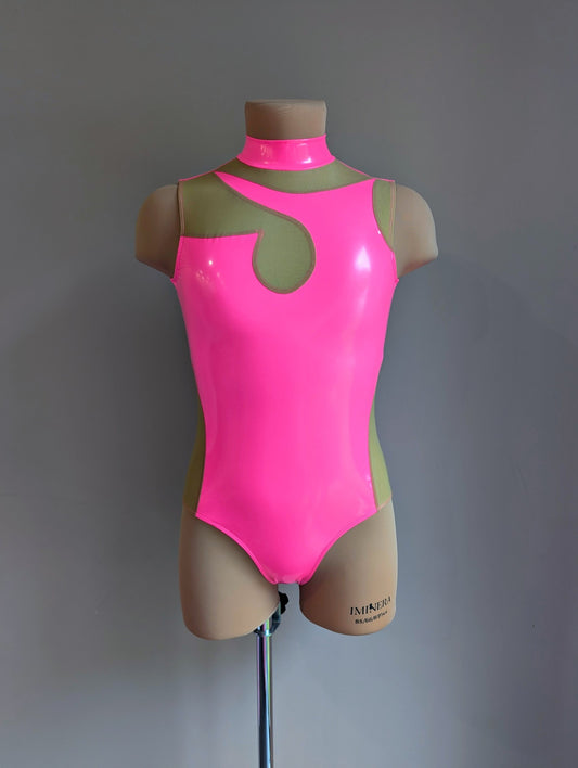 Dangerous Leotard - Pink PVC Discontinued 