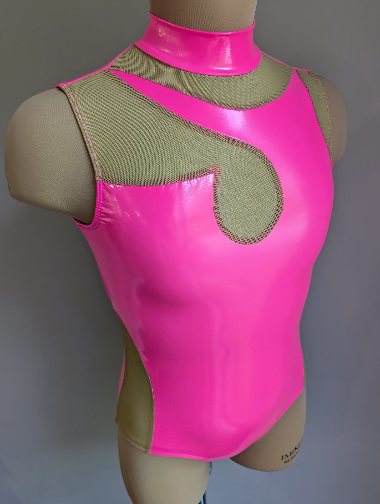 Dangerous Leotard - Pink PVC Discontinued 