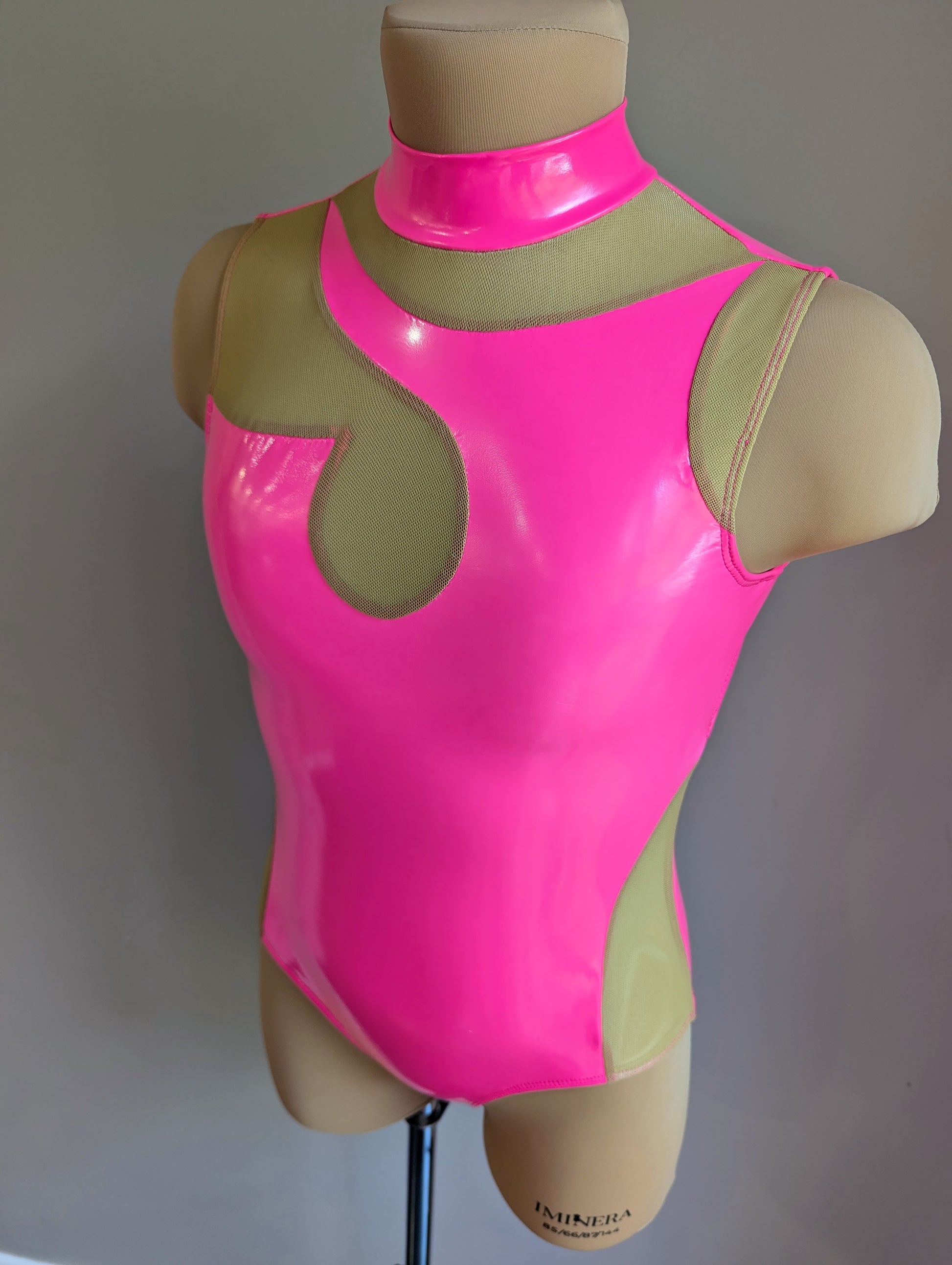 Dangerous Leotard - Pink PVC Discontinued 