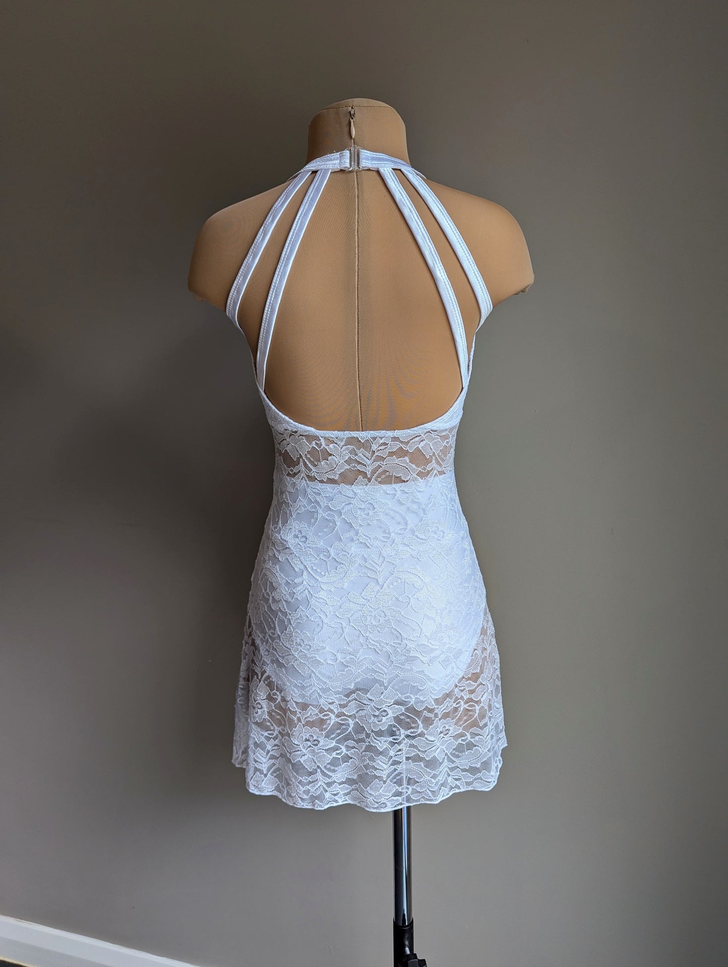 Silhouette 2.0 Slip Dress - White Lace Briefs Included 