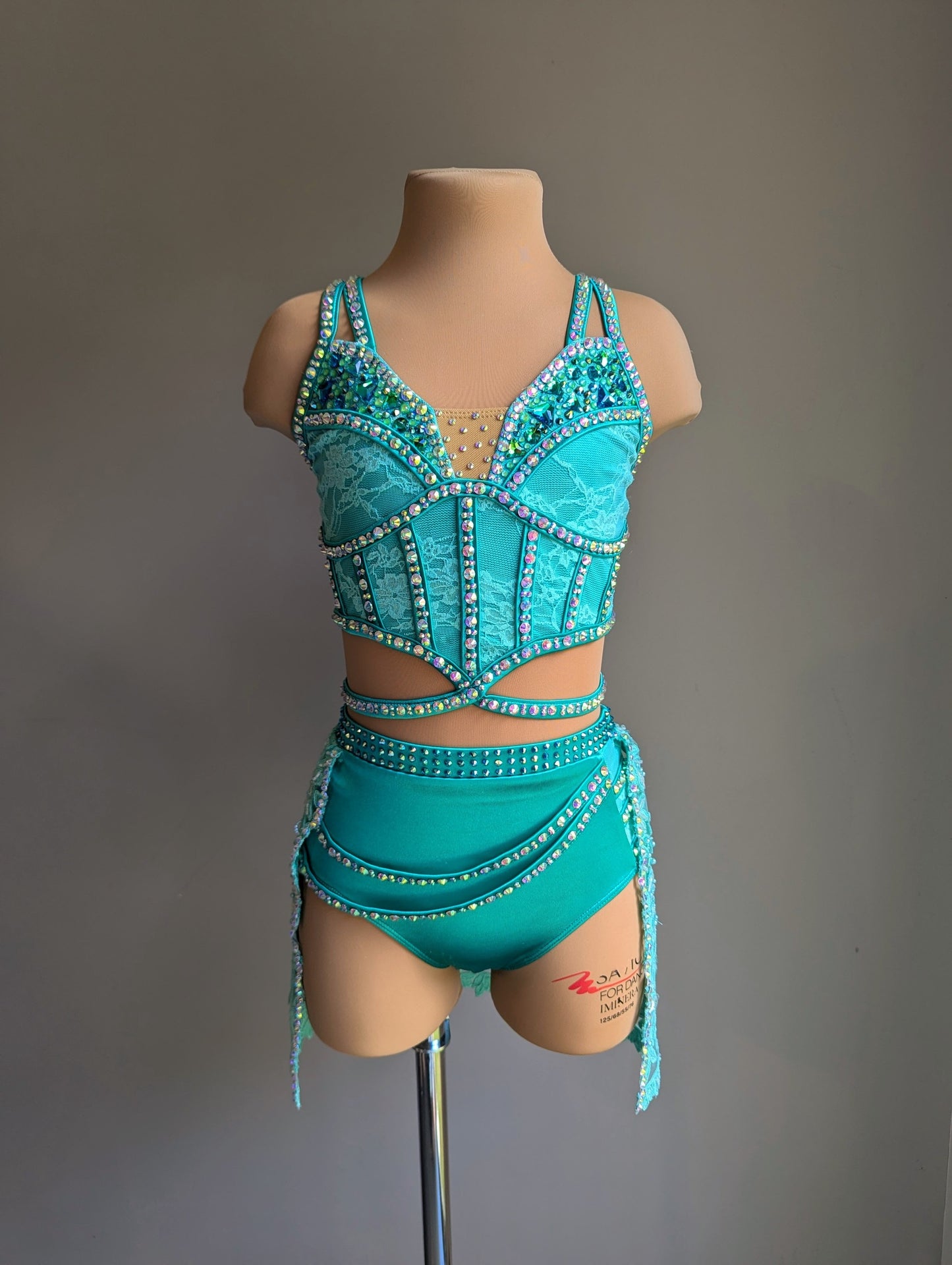 Cherish Bloom Mint Satin: Lace Hem - Limited Edition Costume 