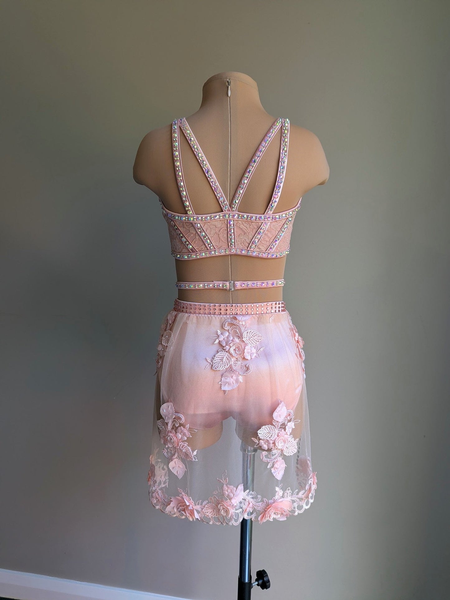Cherish Bloom Blush Pink Satin: Delicate Skirt - Limited Edition Costume 