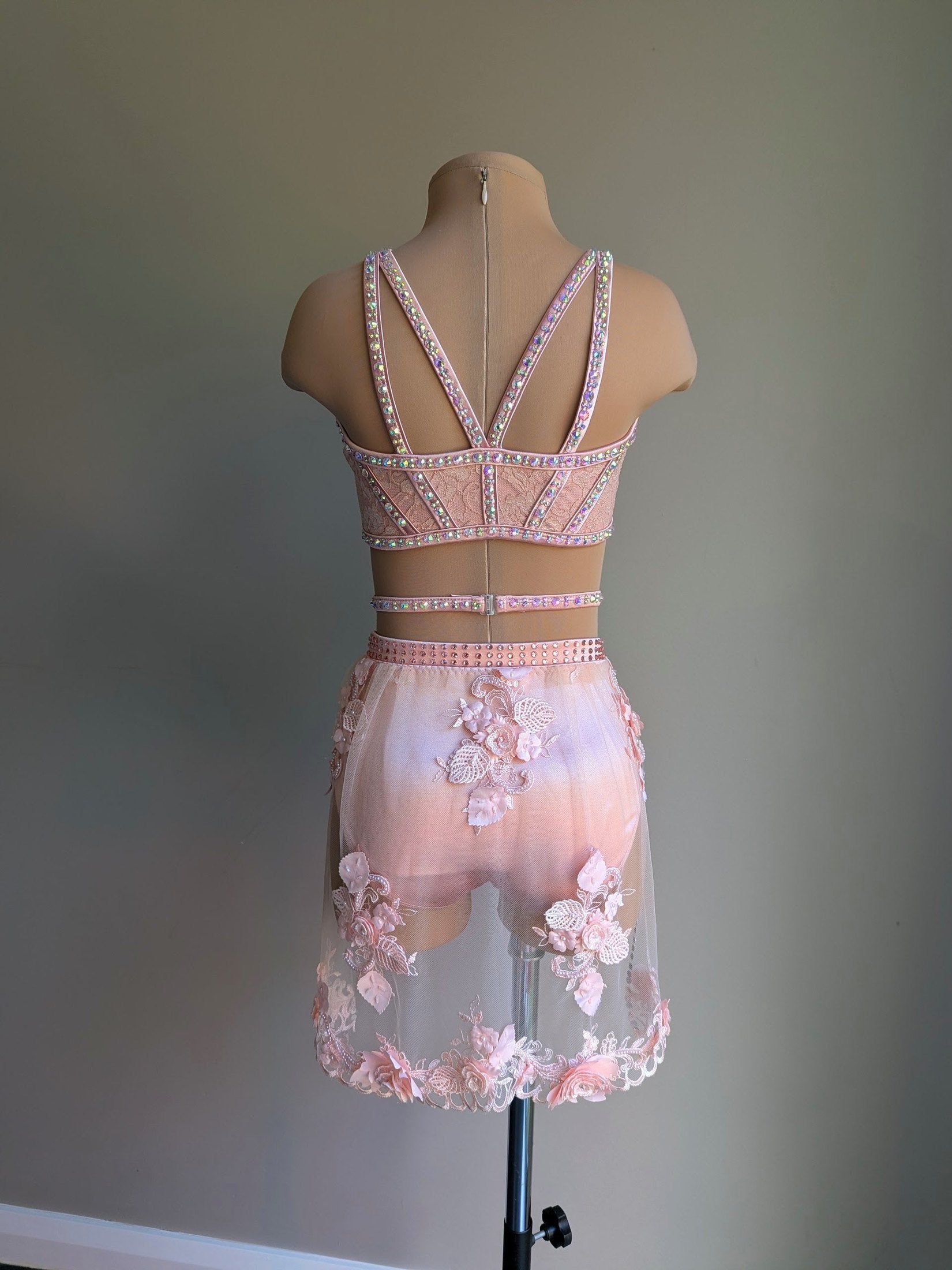 Cherish Bloom Blush Pink Satin: Delicate Skirt - Limited Edition Costume 