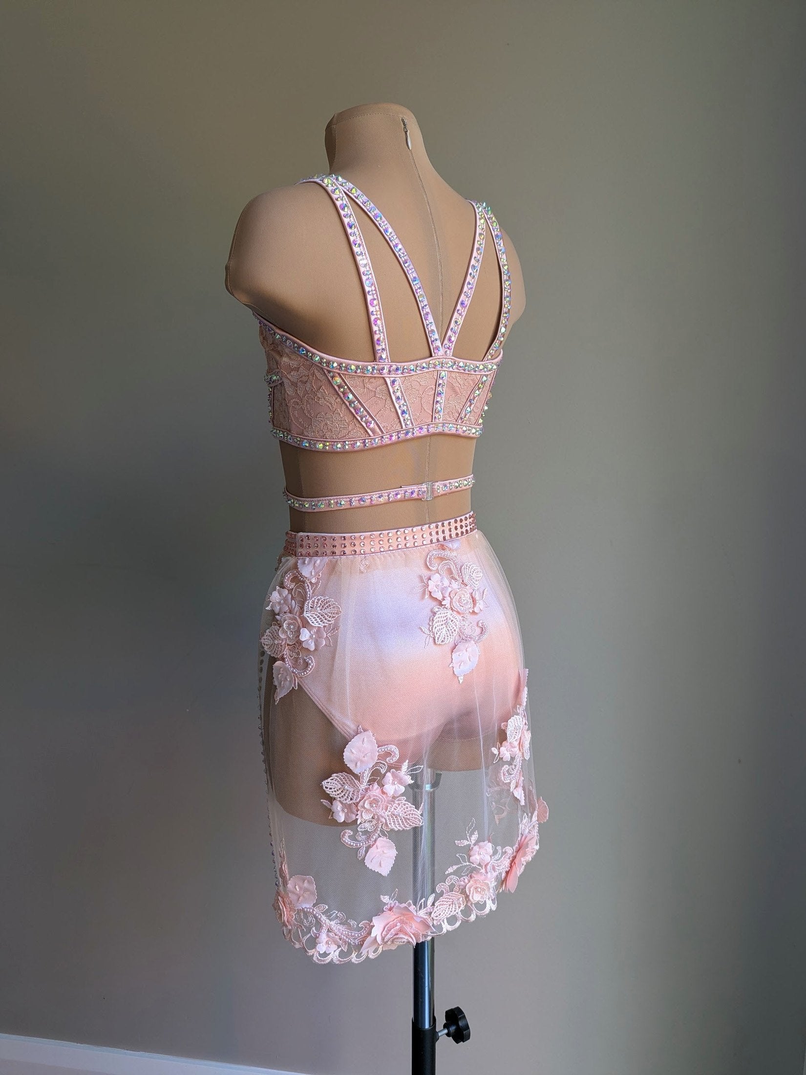 Cherish Bloom Blush Pink Satin: Delicate Skirt - Limited Edition Costume 