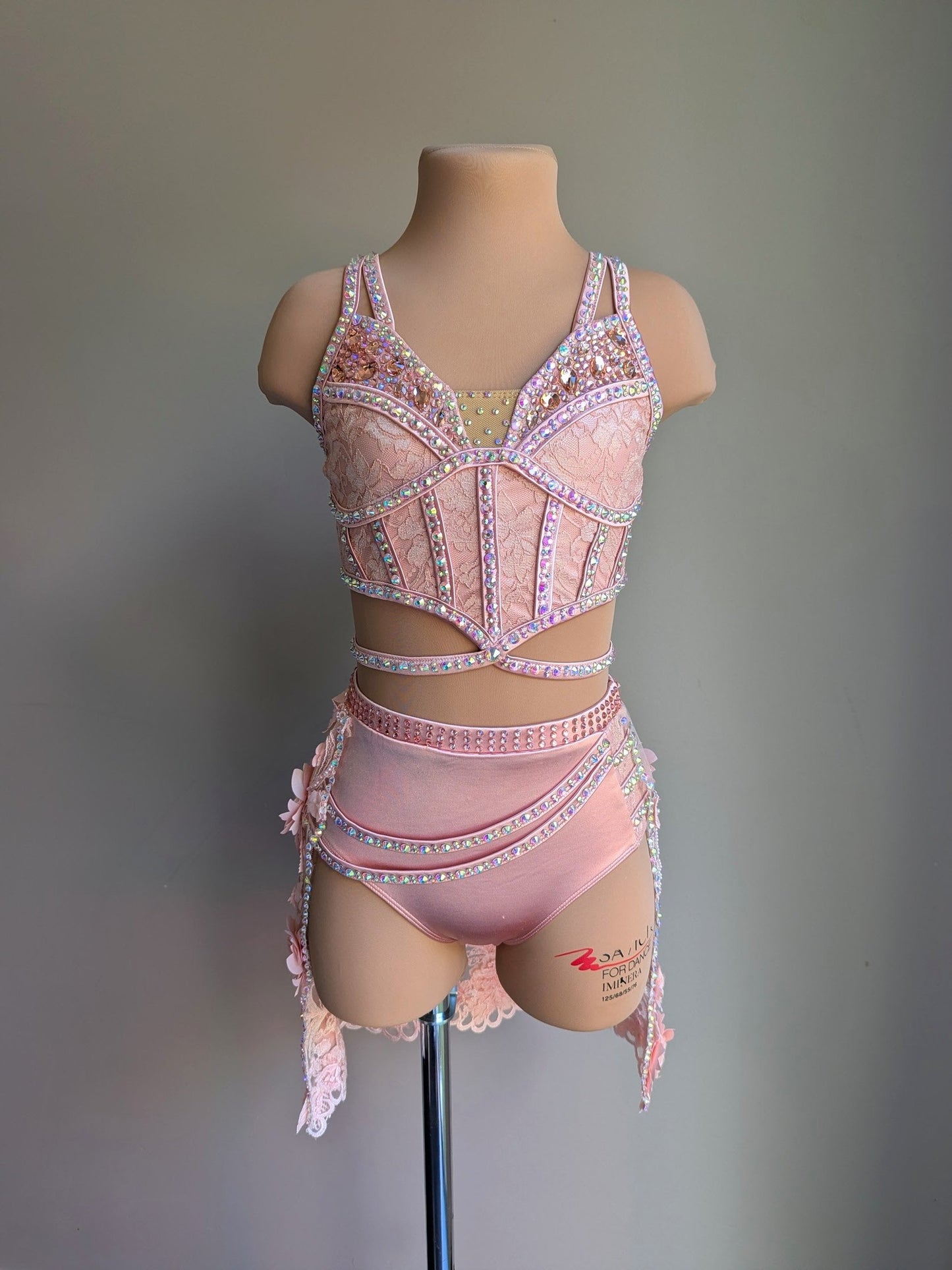 Cherish Bloom Blush Pink Satin: Intricate Skirt - Limited Edition Costume 