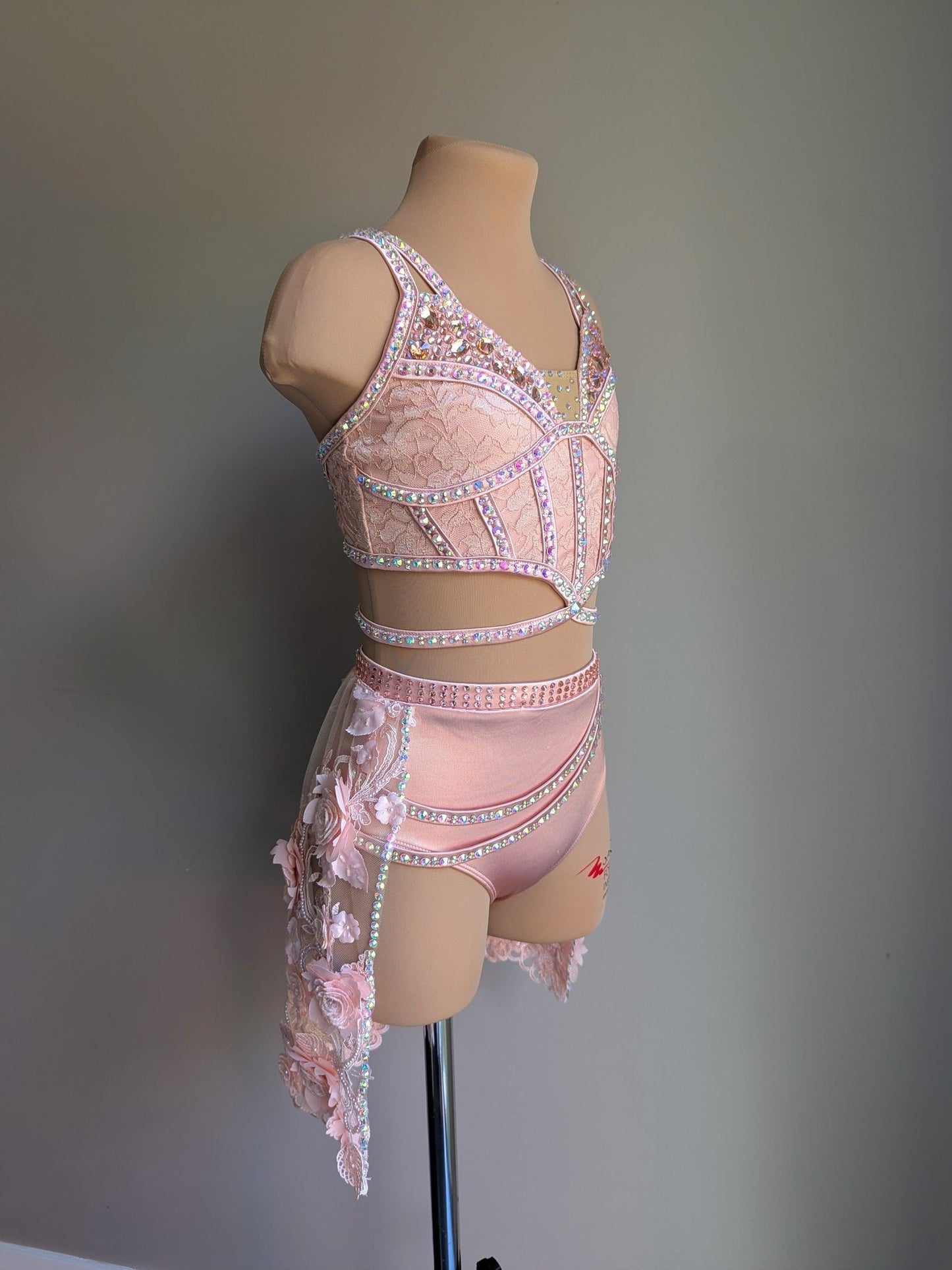 Cherish Bloom Blush Pink Satin: Intricate Skirt - Limited Edition Costume 